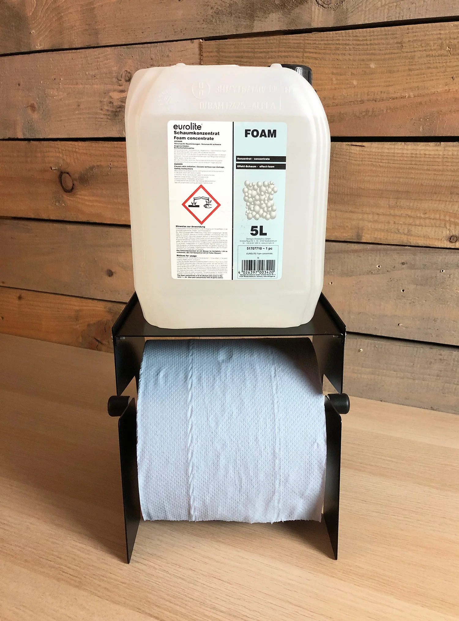 MegaMaxx UK™ Free-Standing Blue Roll Holder with Shelf - Image 15