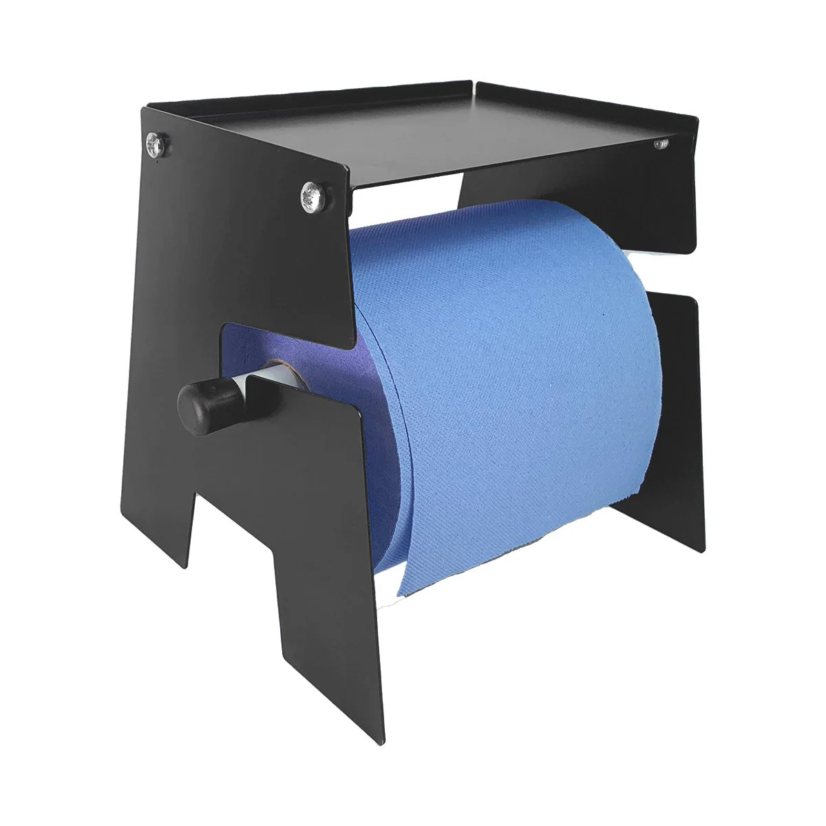 MegaMaxx UK™ Free-Standing Blue Roll Holder with Shelf - Image 6