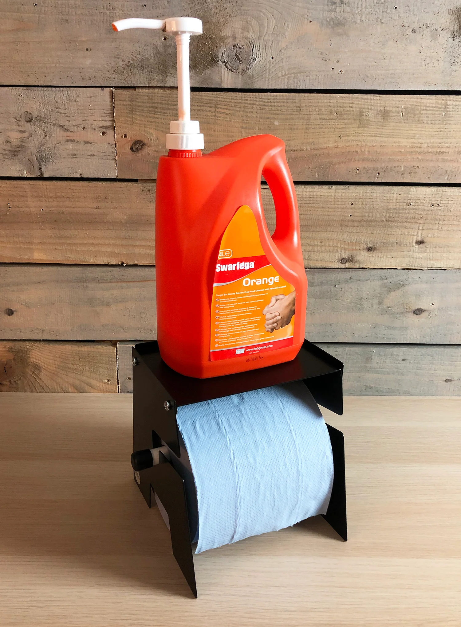 MegaMaxx UK™ Free-Standing Blue Roll Holder with Shelf - Image 8