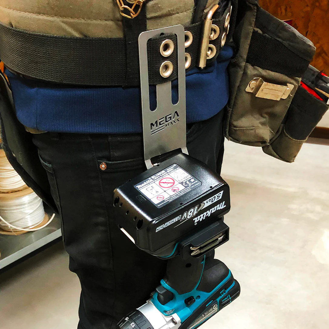 MegaMaxx UK™ Stainless Steel Drill Belt Clip & Power Tool Hook - Image 10