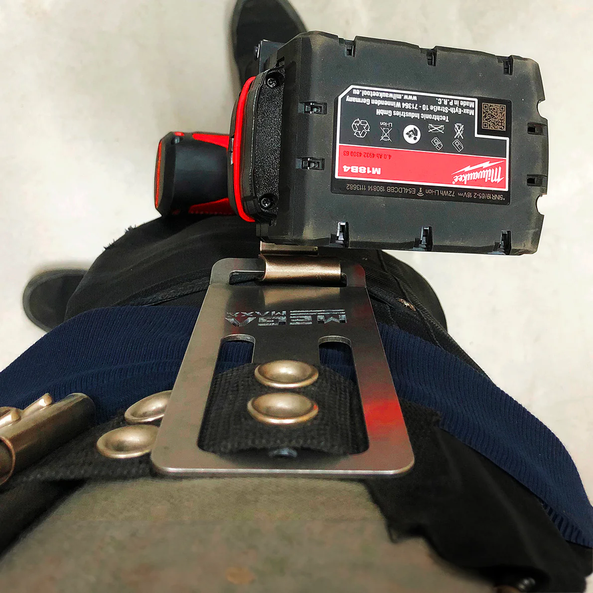 MegaMaxx UK™ Stainless Steel Drill Belt Clip & Power Tool Hook - Image 4