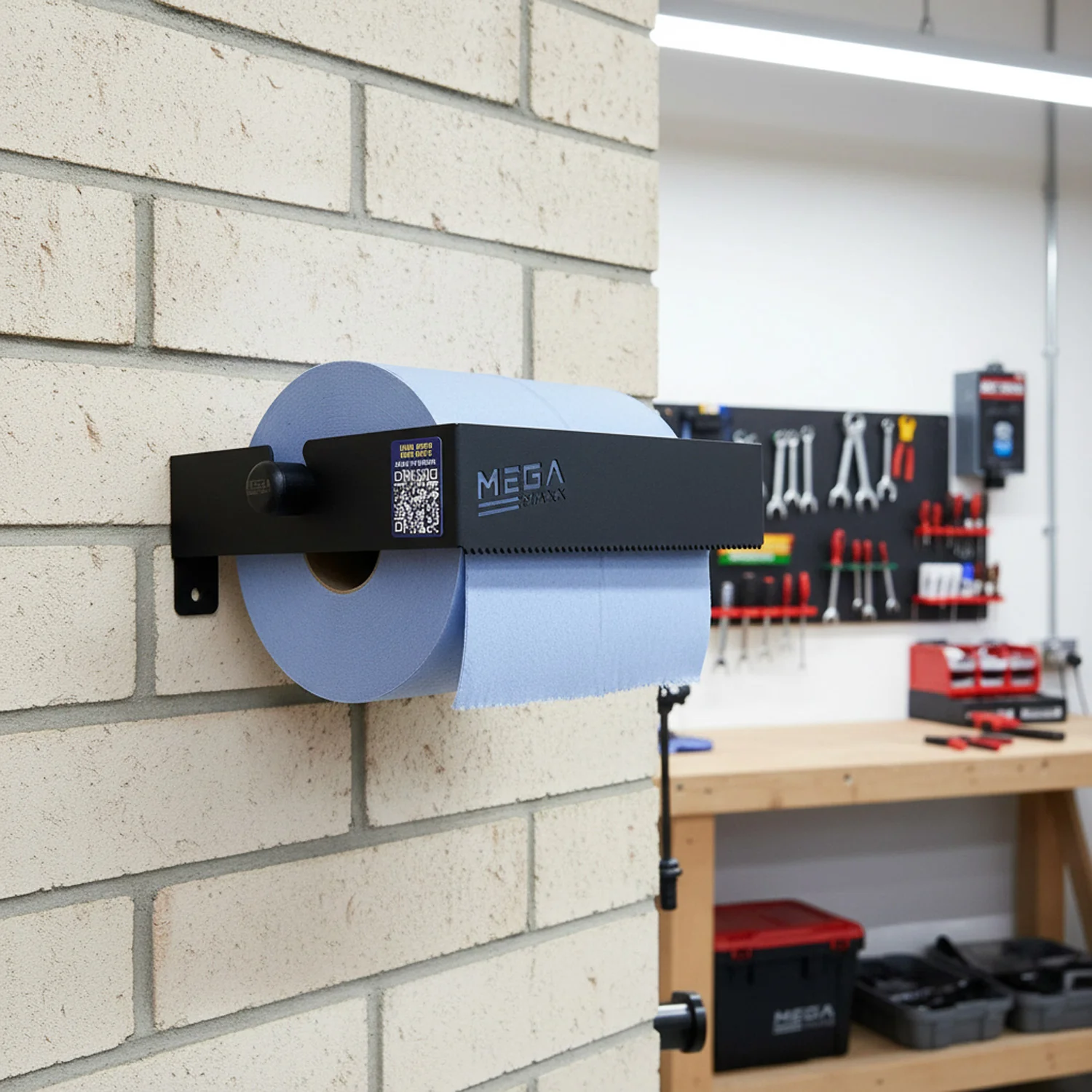 MegaMaxx UK™ Tear-Away Blue Roll Holder & Dispenser - Image 3