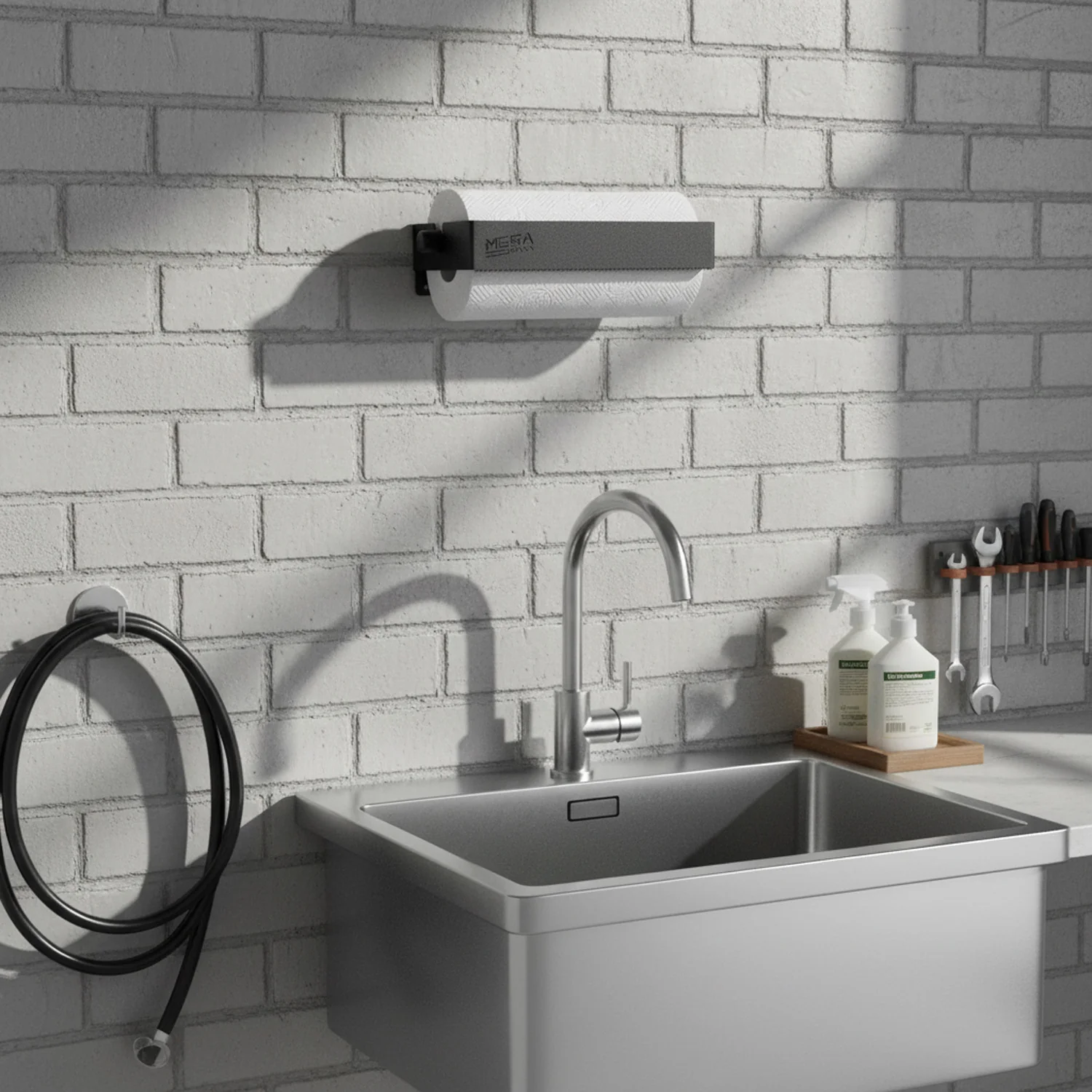 MegaMaxx UK™ Tear-Away Wall Mounted Kitchen Roll Holder - Image 4