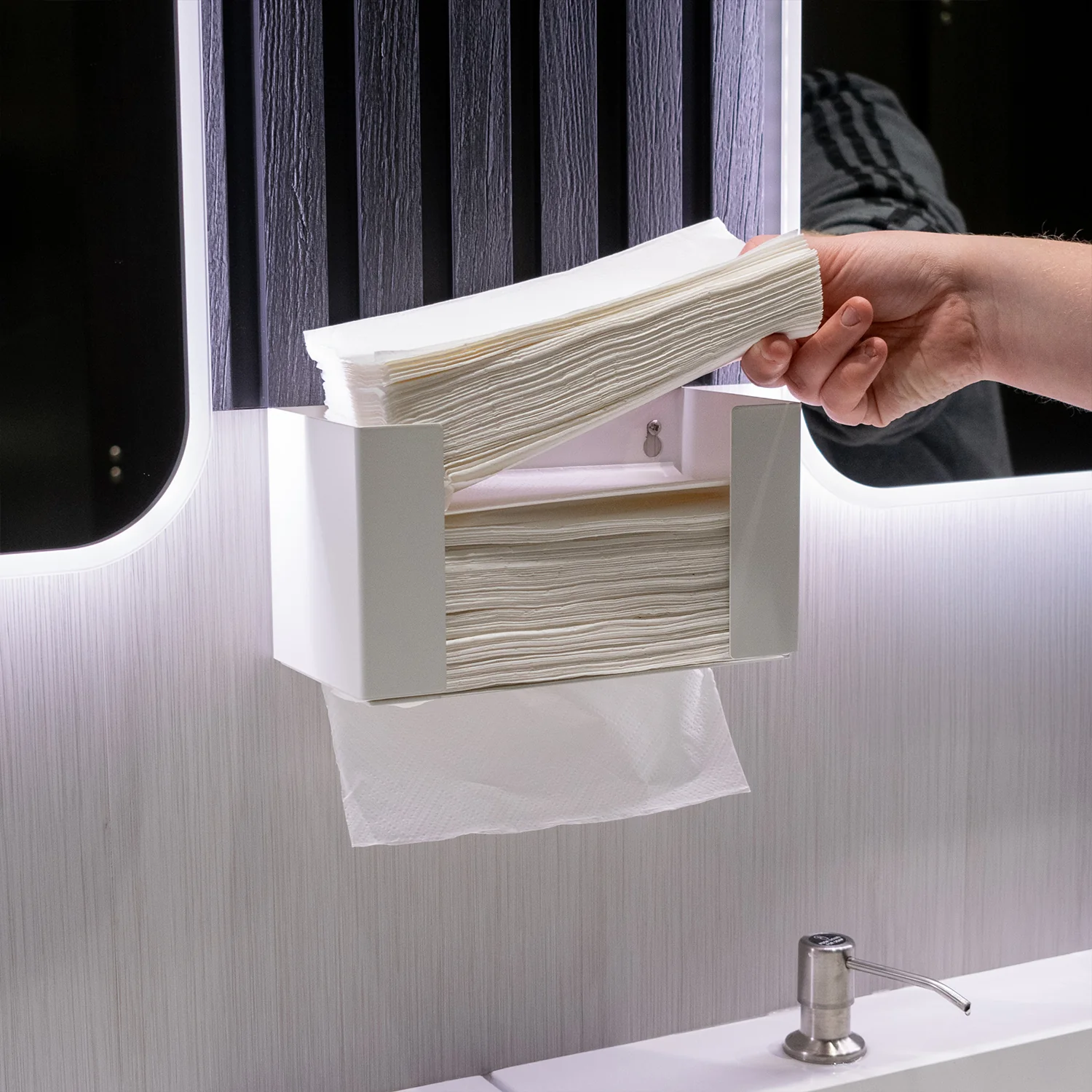 MegaMaxx UK™ Z-Fold & V-Fold Easy Wall Mount Paper Towel Dispenser - Image 4
