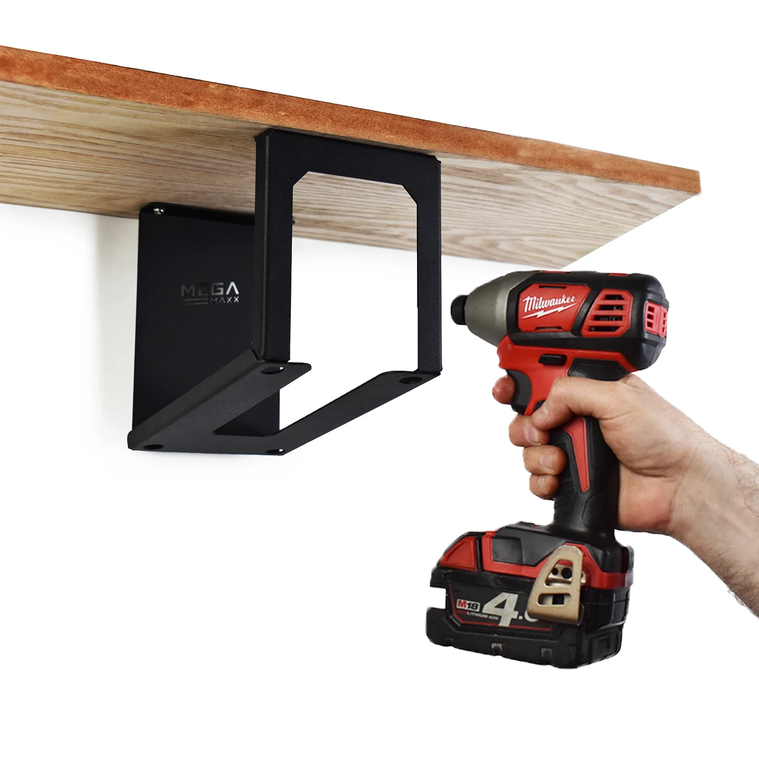 MegaMaxx UK™ Under-Desk & Under Workbench Mount Drill Holder - Image 3