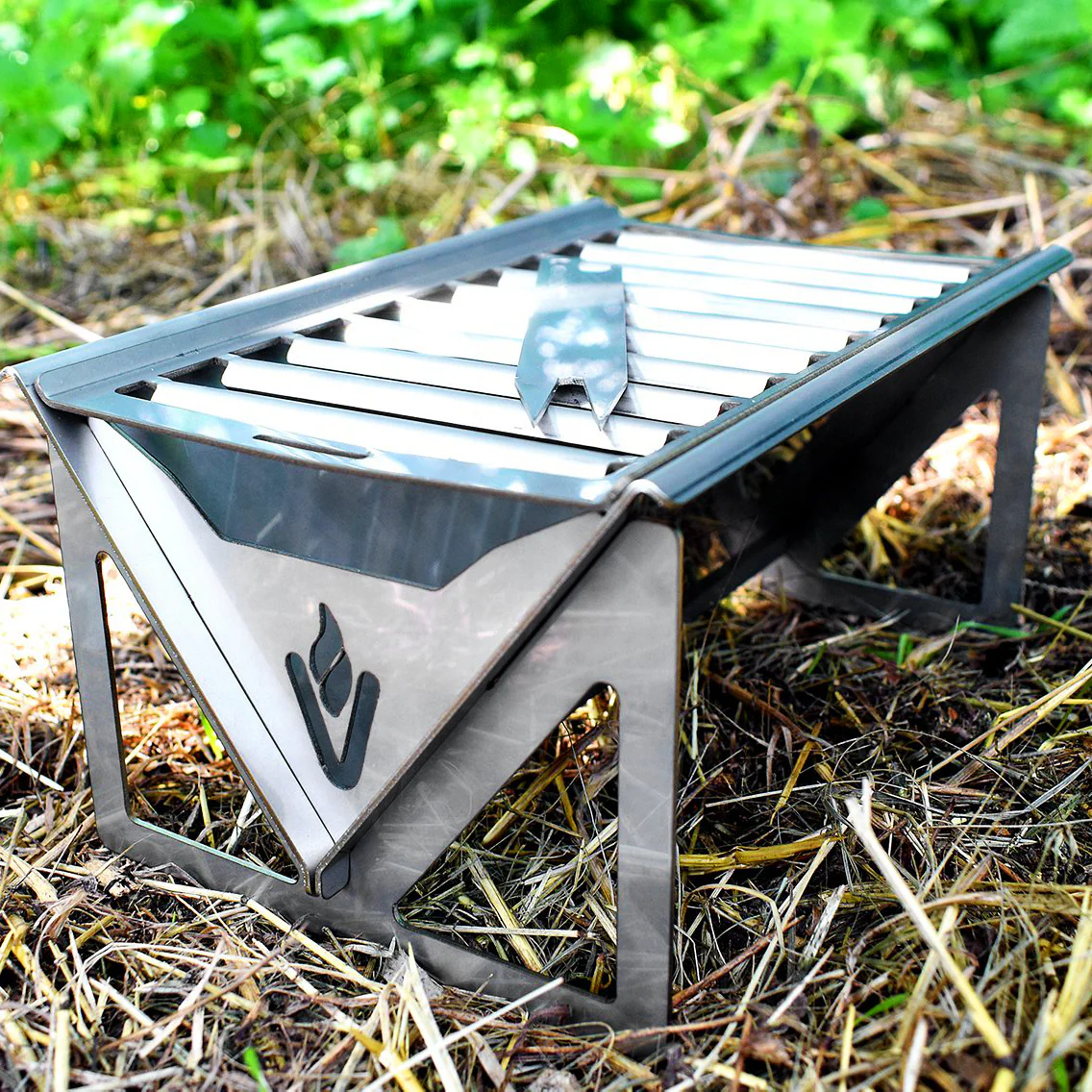 Volcann™ Flatpack Stainless Steel Mini Portable BBQ - Image 11
