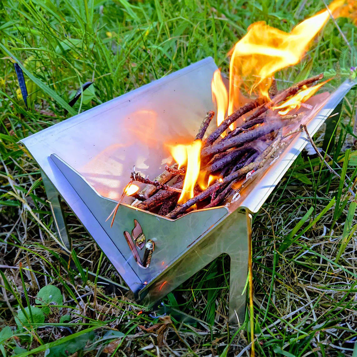 Volcann™ Flatpack Stainless Steel Mini Portable BBQ - Image 6