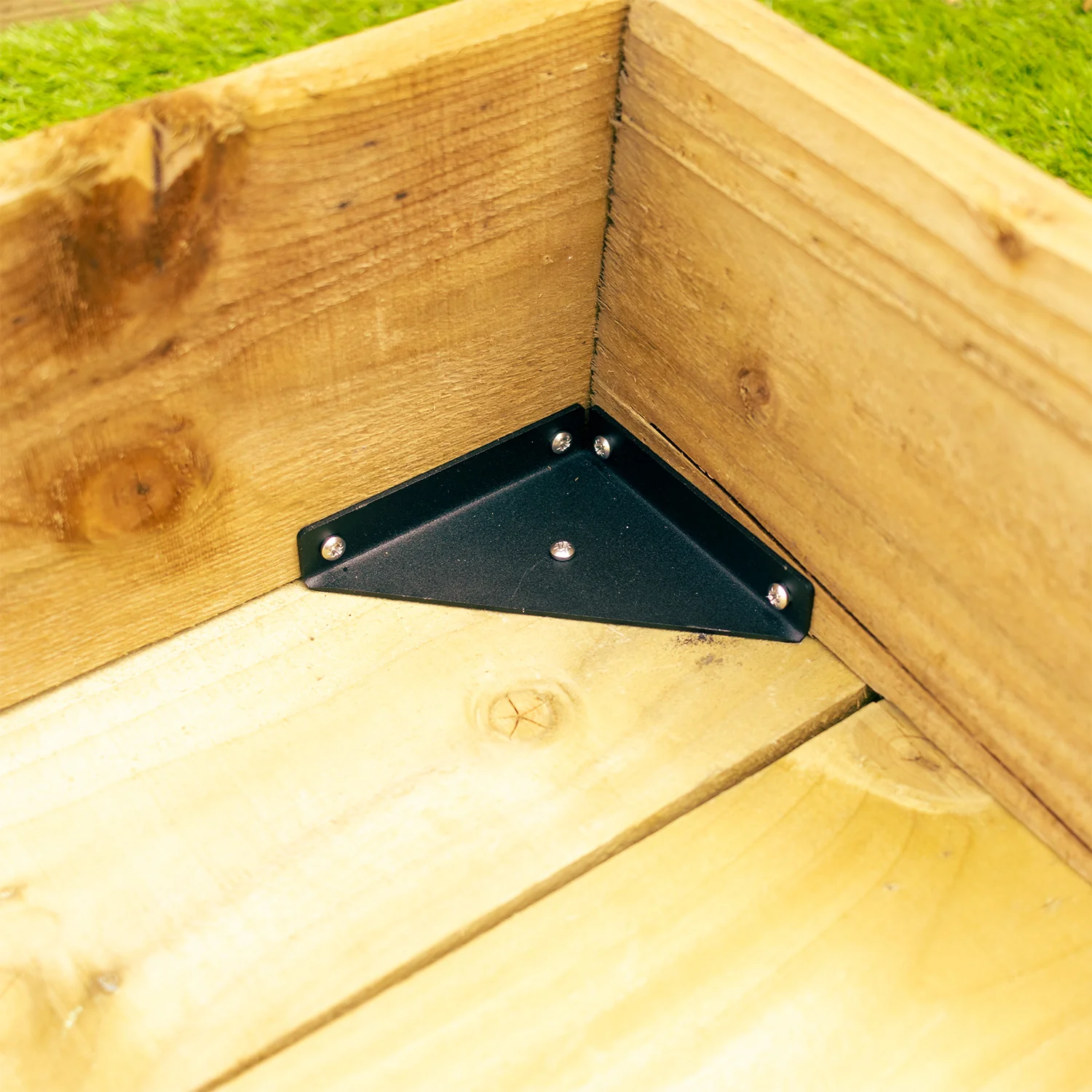 Multi-Purpose 3-Sided Triangular Steel Corner Reinforcement Brace Bracket - Image 17