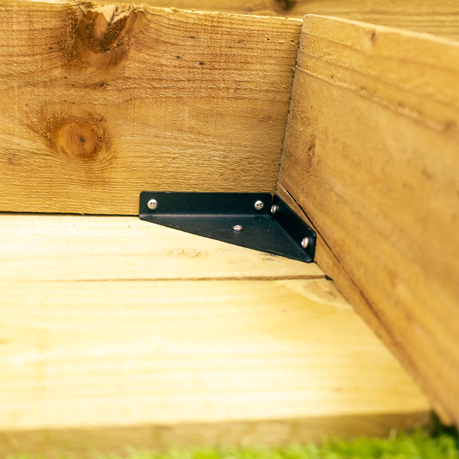 Multi-Purpose 3-Sided Triangular Steel Corner Reinforcement Brace Bracket - Image 18