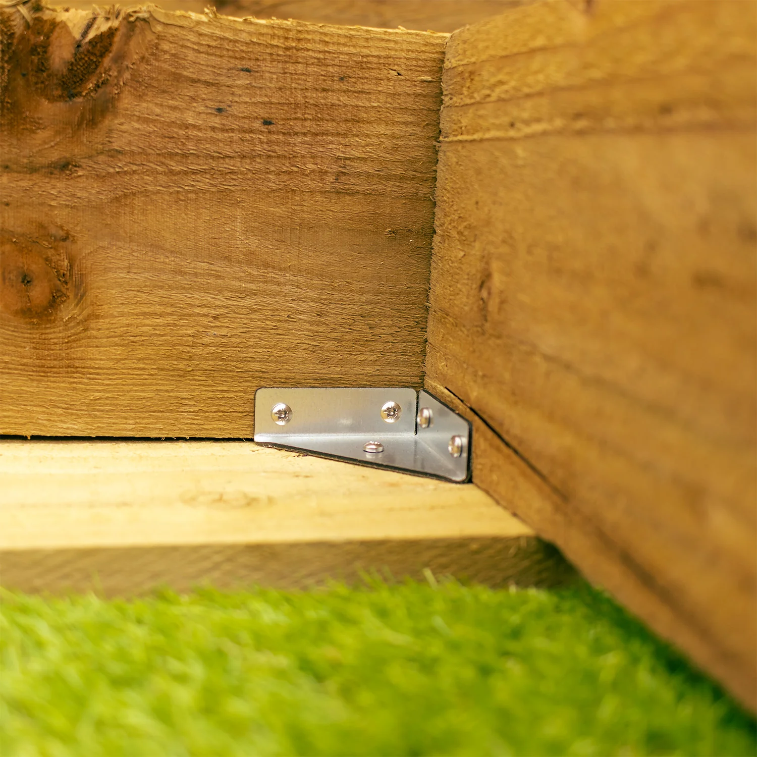 Multi-Purpose 3-Sided Triangular Steel Corner Reinforcement Brace Bracket - Image 6