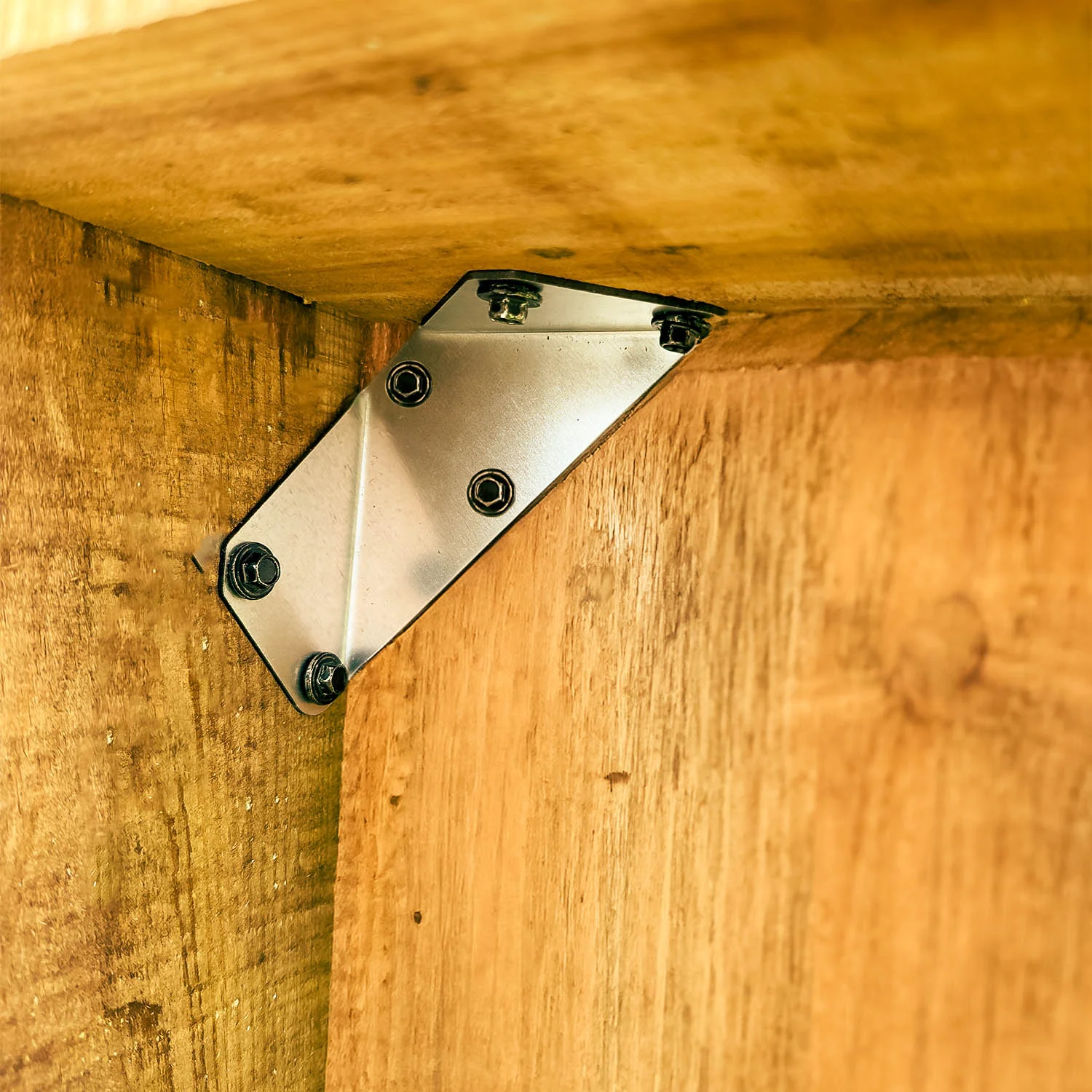 Multi-Purpose Flanged-Angle Corner Brace Strengthening Bracket - Image 3