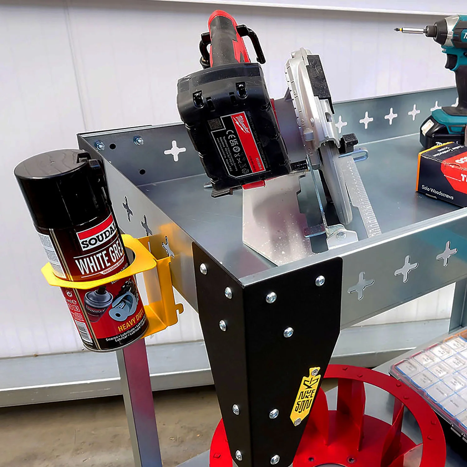 Nukeson Customisable Light Industrial Trolley & Portable Workbench - Tool Wall Compatible - Image 10