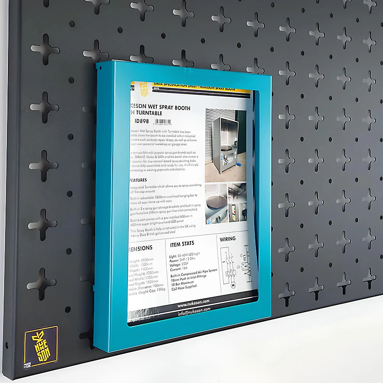 Nukeson Tool Wall - A4/A5/A6 Paper Vertical Slot Attachment - Image 3