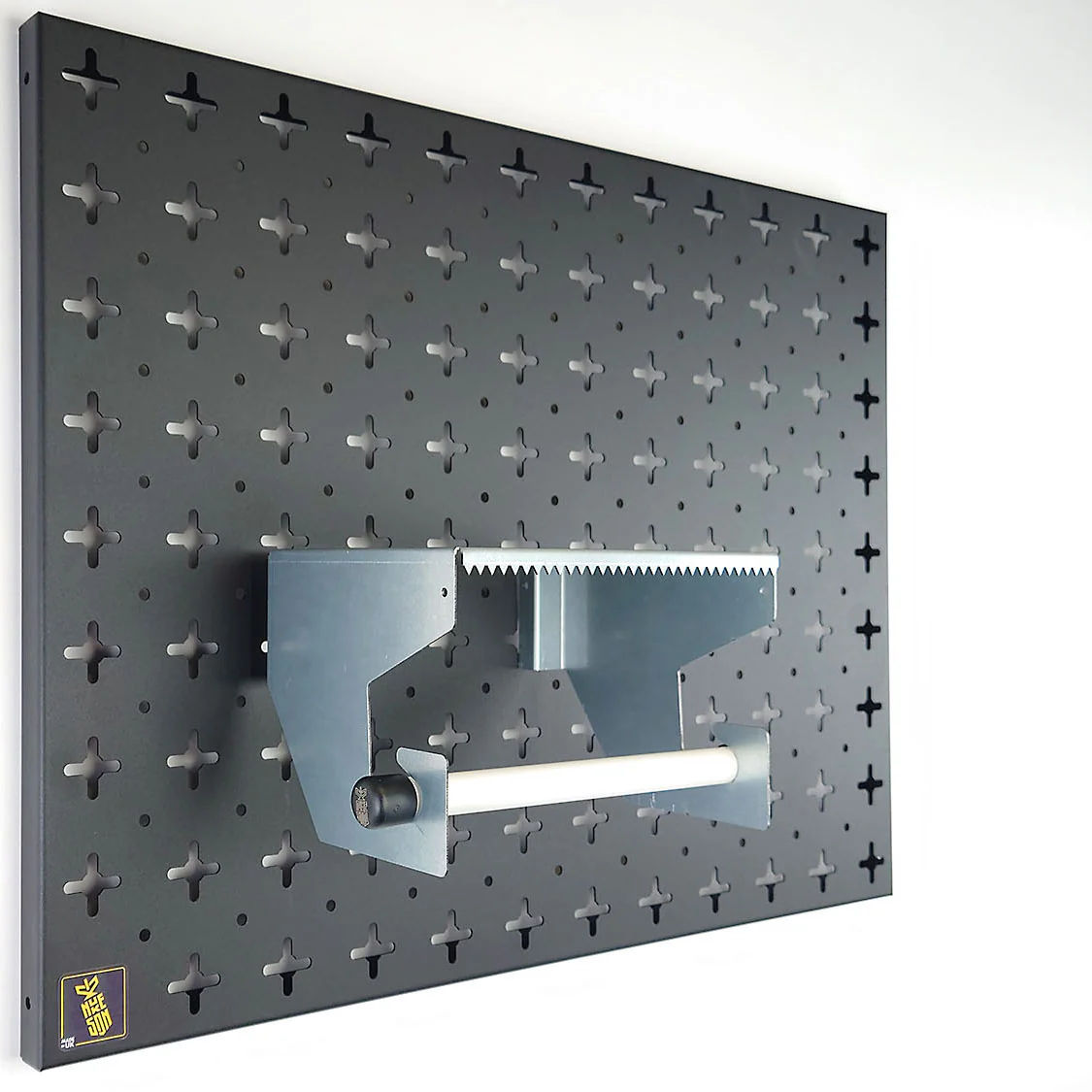 Nukeson Tool Wall - Tear-Away Blue Roll Holder with Shelf Attachment - Image 11