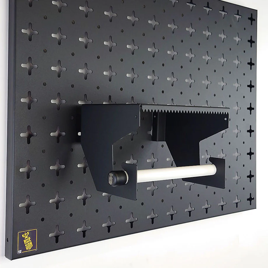 Nukeson Tool Wall - Tear-Away Blue Roll Holder with Shelf Attachment - Image 5