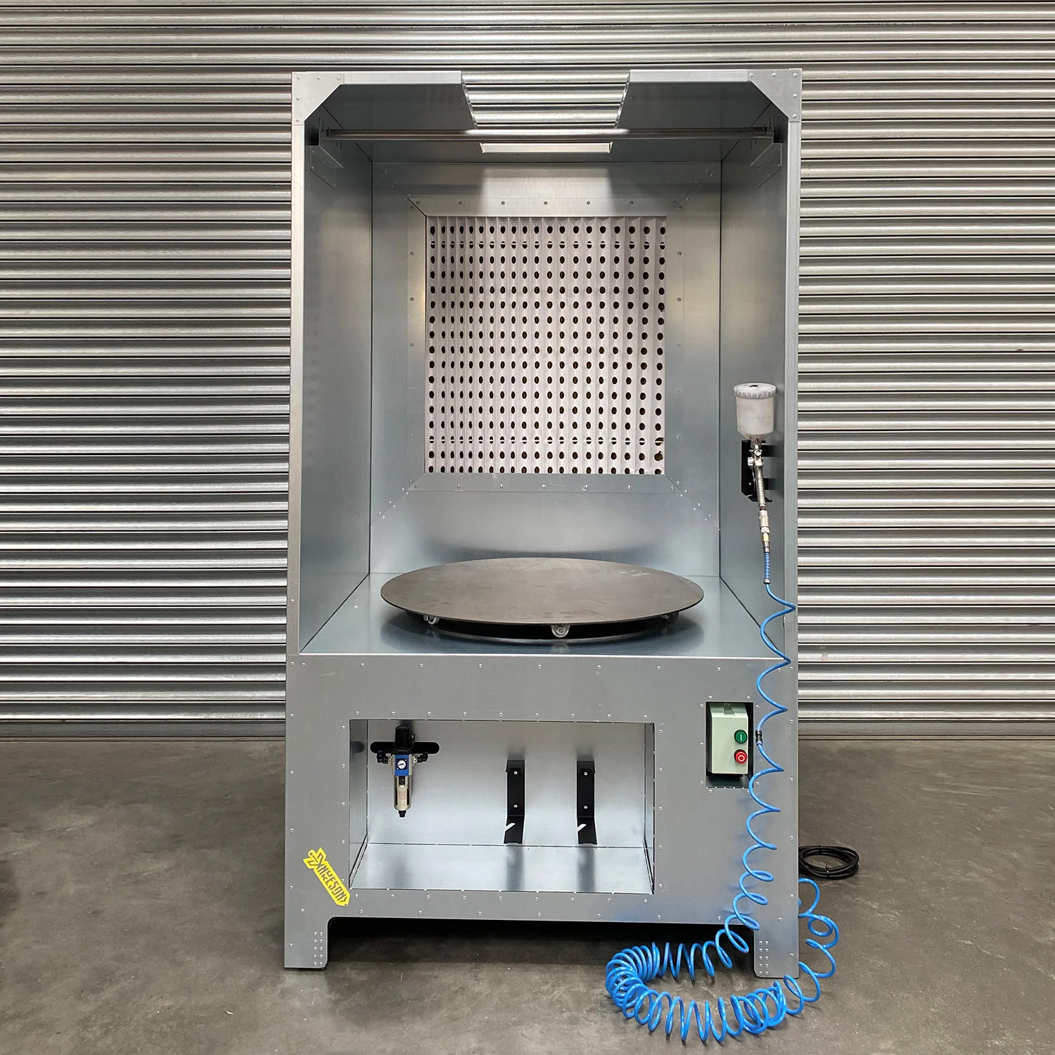 Nukeson Spray Booth with Turntable & Roof Opening for Crane Loading - Image 4