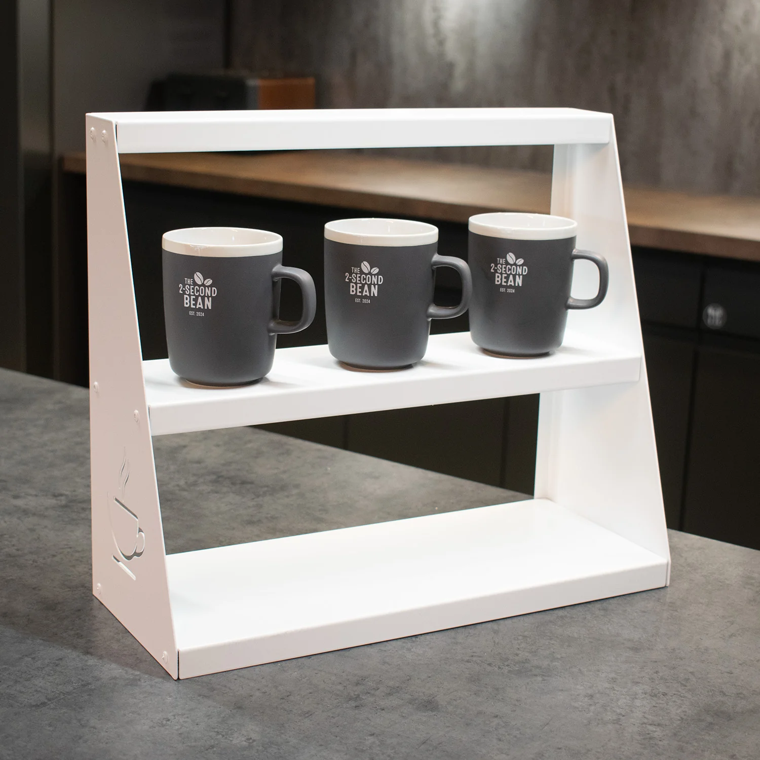Okunaii™ 3-Tier Freestanding Coffee Mug Holder & Organiser Rack - Image 10
