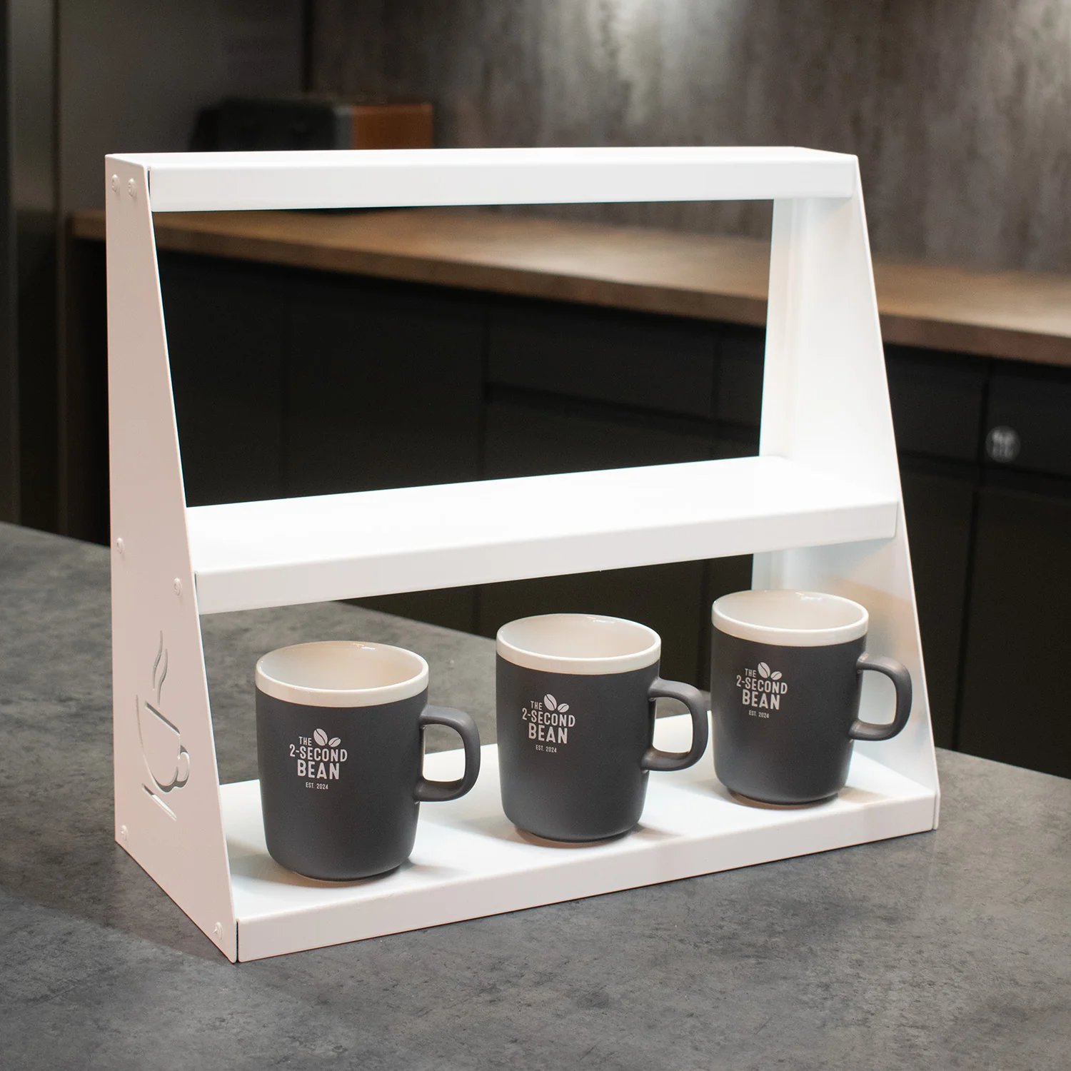 Okunaii™ 3-Tier Freestanding Coffee Mug Holder & Organiser Rack - Image 11