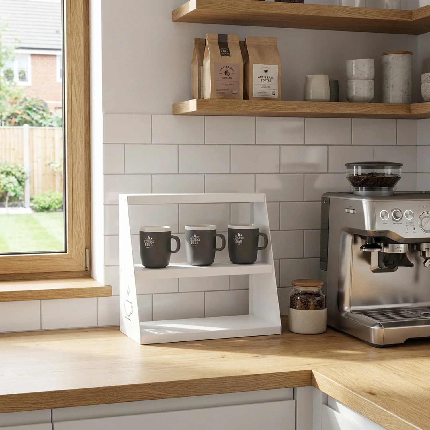 Okunaii™ 3-Tier Freestanding Coffee Mug Holder & Organiser Rack - Image 3