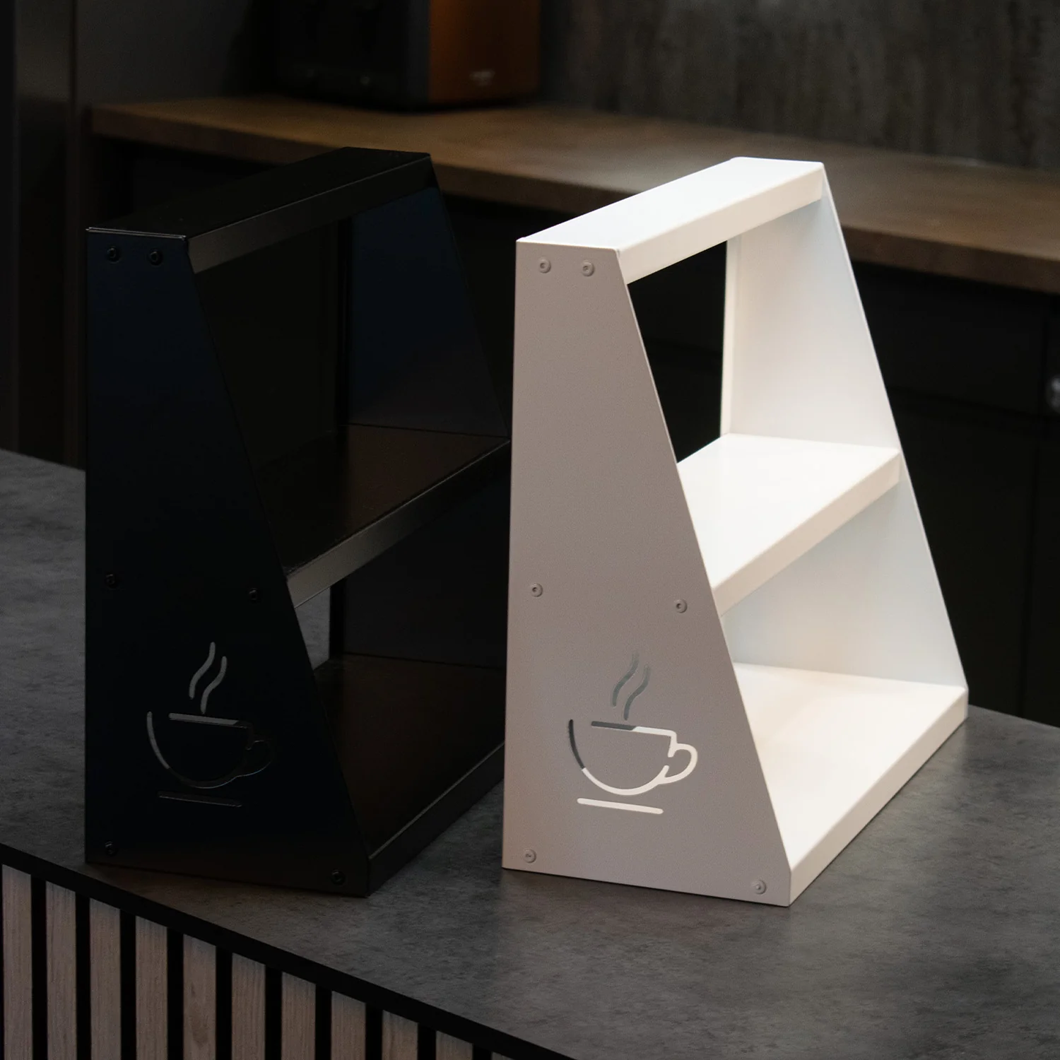 Okunaii™ 3-Tier Freestanding Coffee Mug Holder & Organiser Rack - Image 9