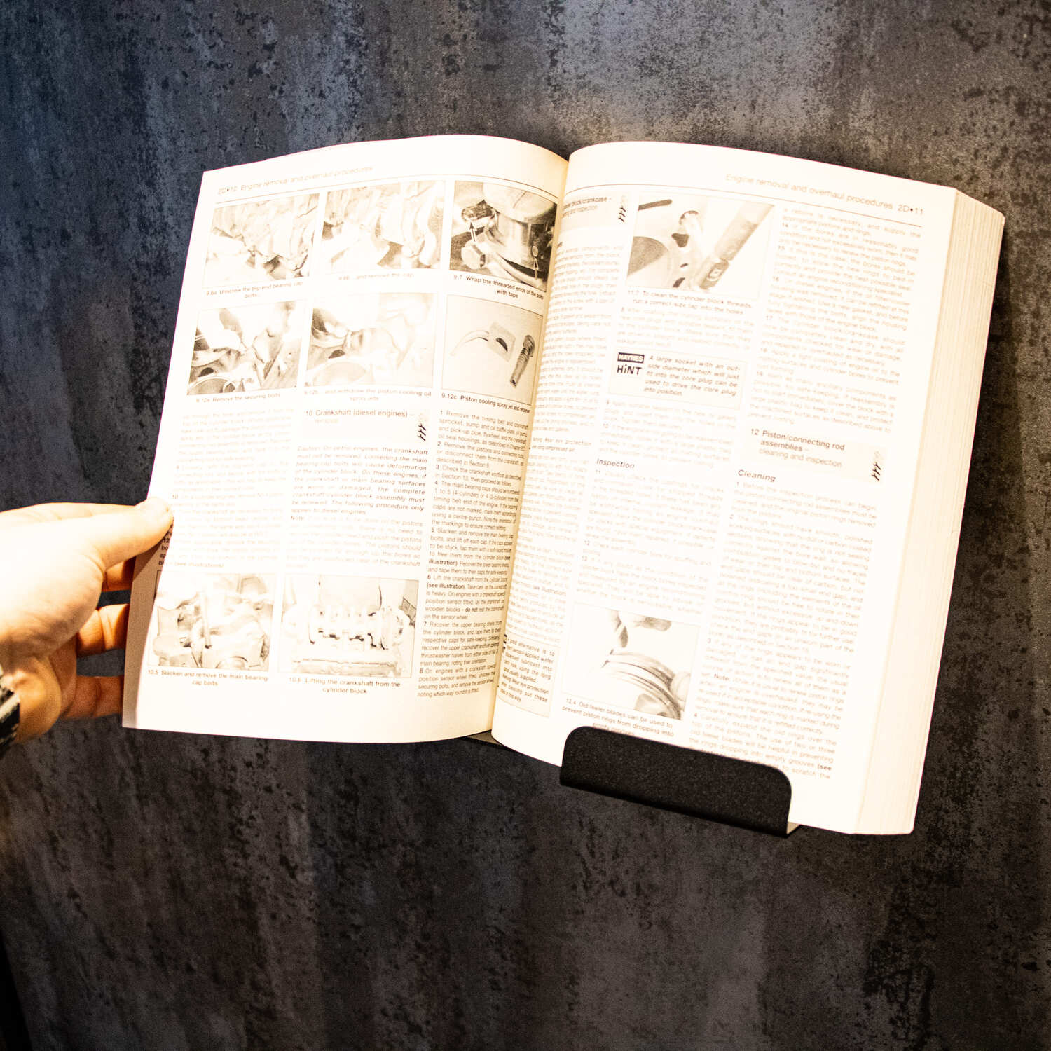 Okunaii™ Chapter Large Wall Mount Open Book Display Holder - Image 16