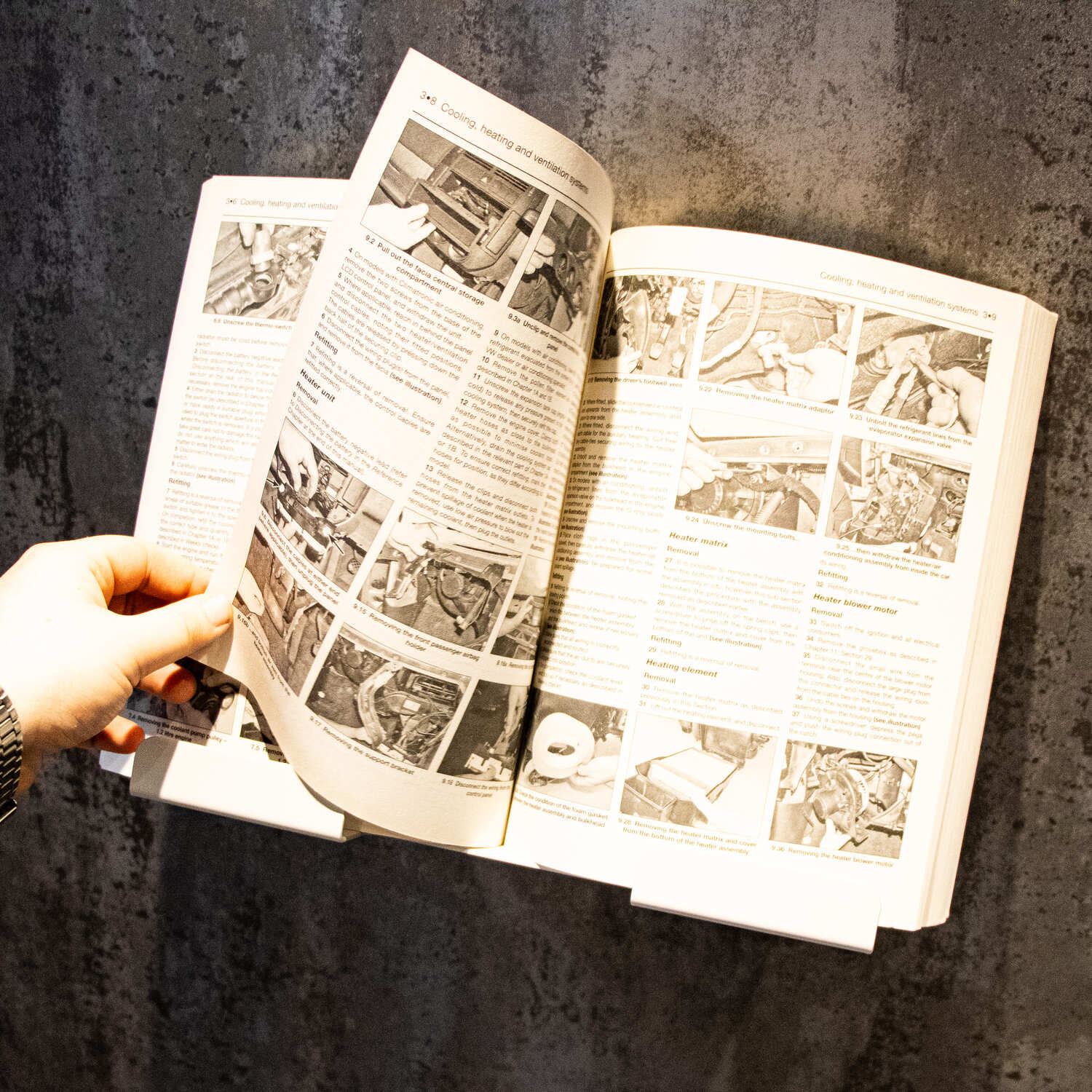 Okunaii™ Chapter Large Wall Mount Open Book Display Holder - Image 9