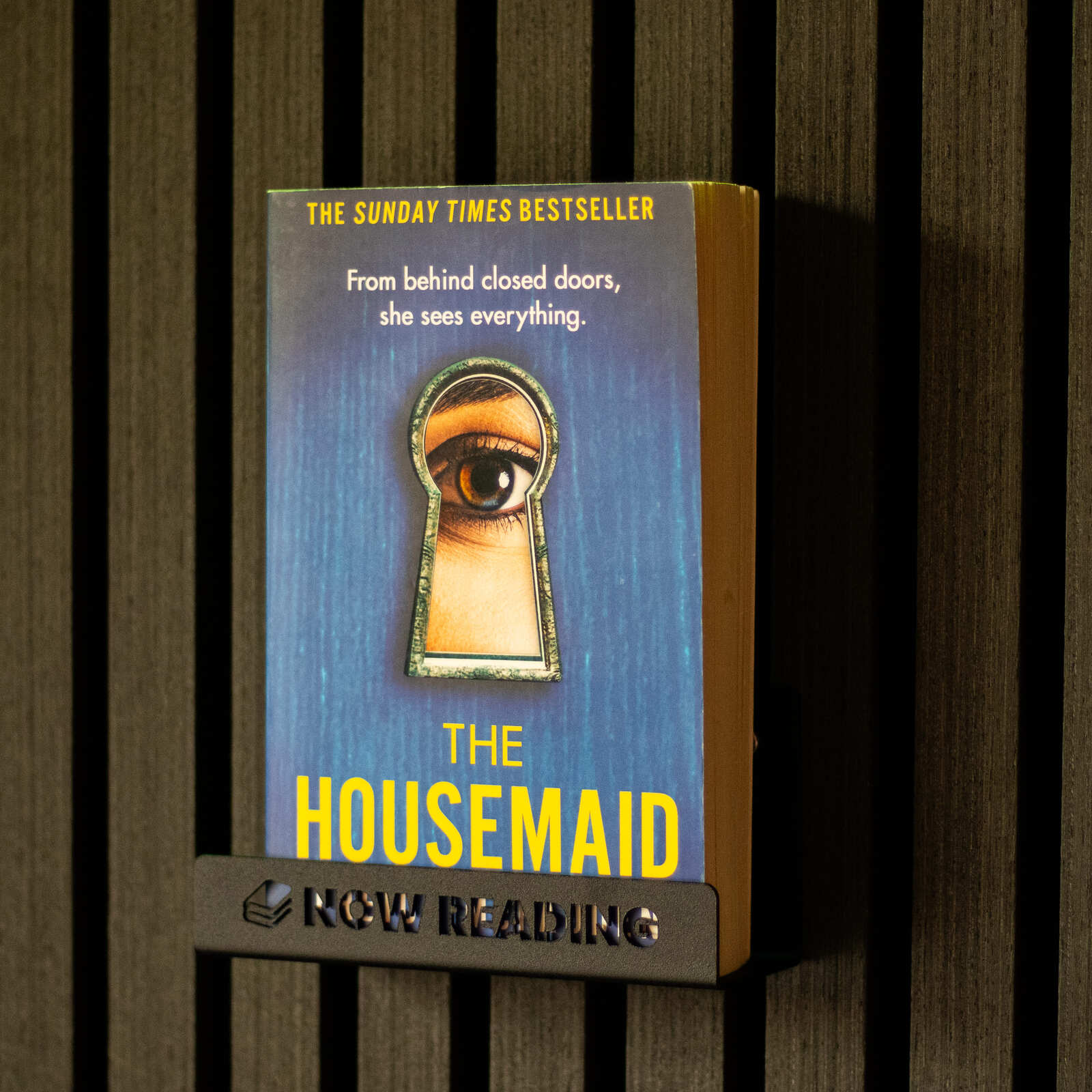 Okunaii™ Chapter "Now Reading" Wall Mount Book Display Shelf + FREE Bookmark - Image 13