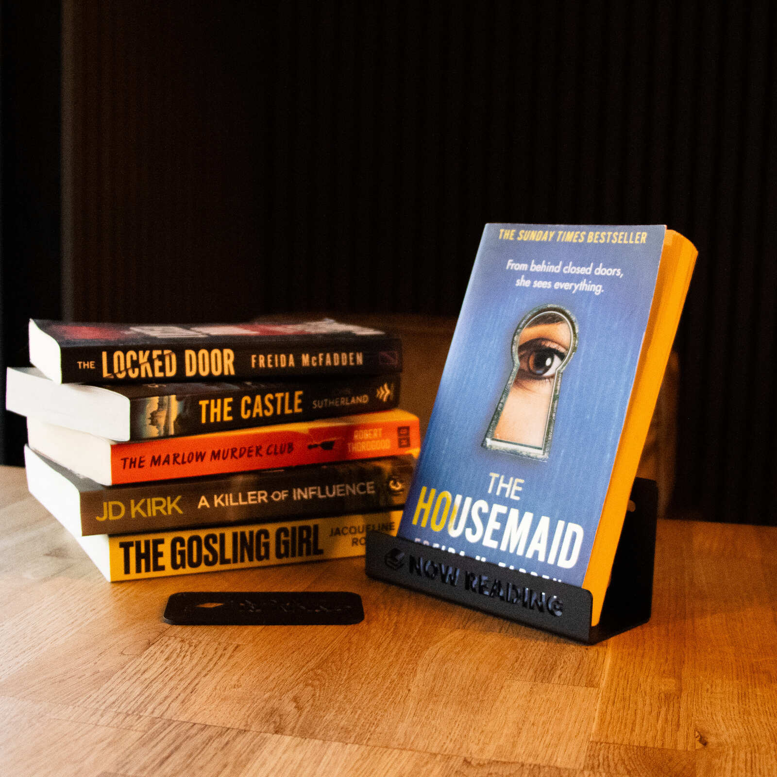 Okunaii™ Chapter "Now Reading" Wall Mount Book Display Shelf + FREE Bookmark - Image 15