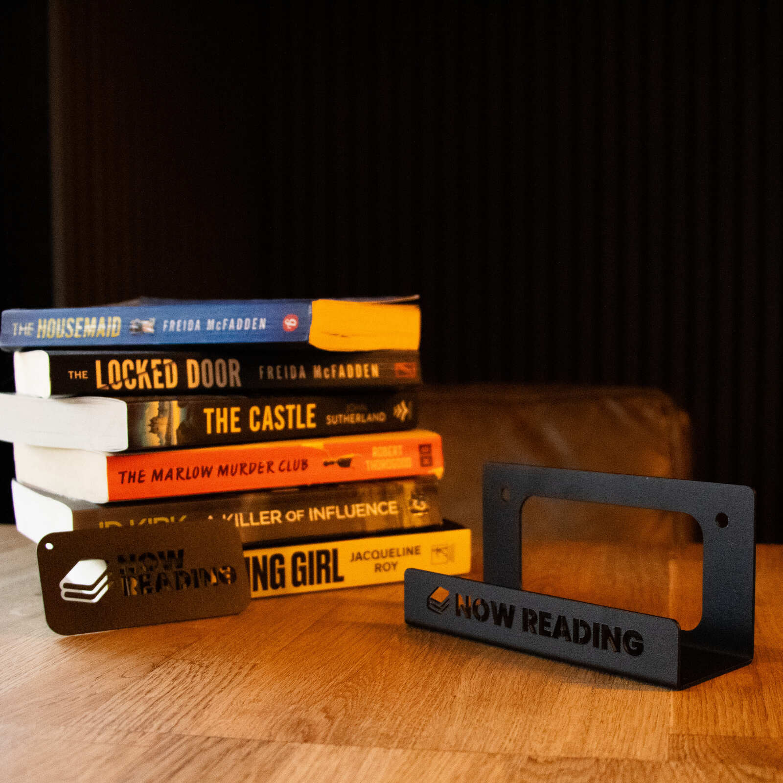 Okunaii™ Chapter "Now Reading" Wall Mount Book Display Shelf + FREE Bookmark - Image 16