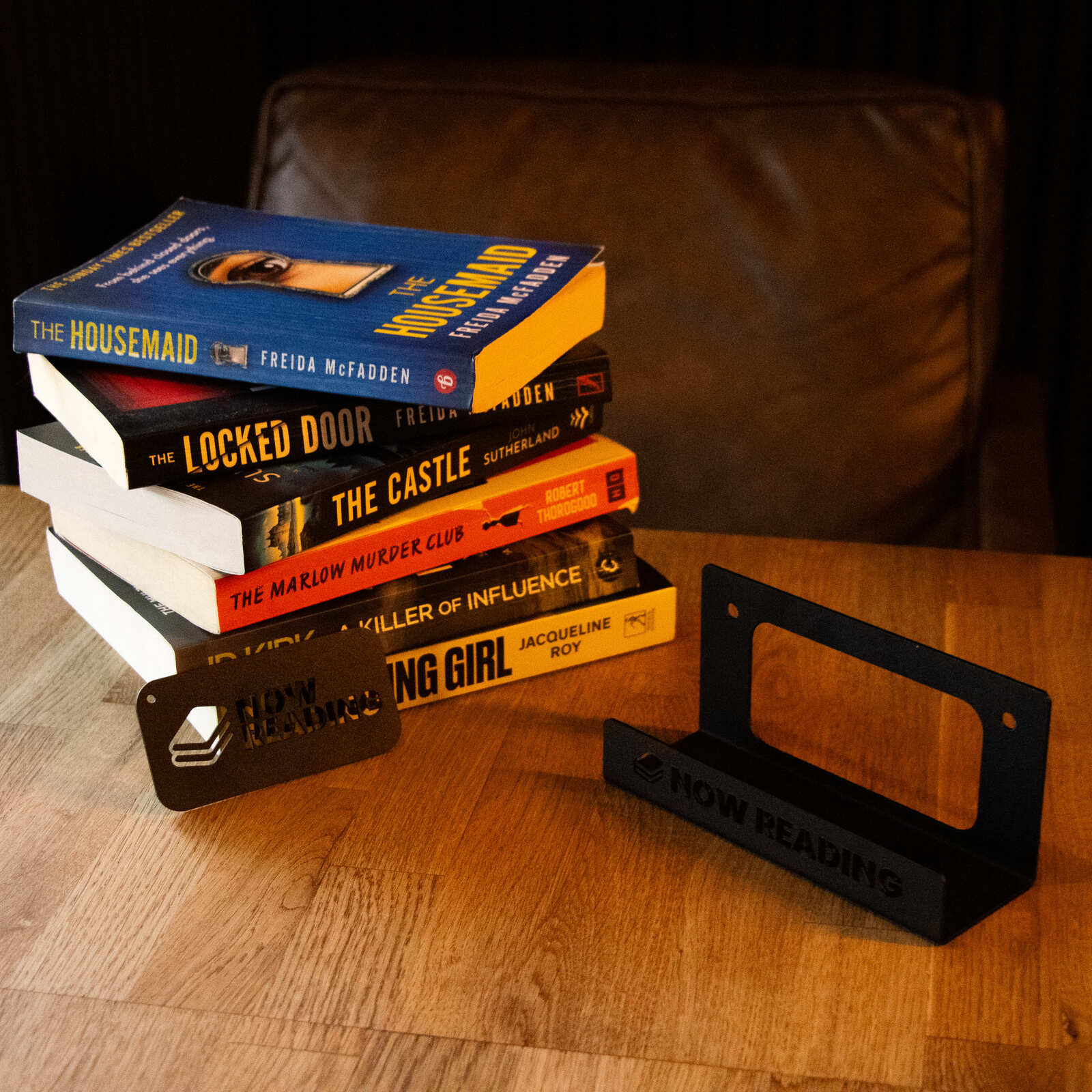 Okunaii™ Chapter "Now Reading" Wall Mount Book Display Shelf + FREE Bookmark - Image 17