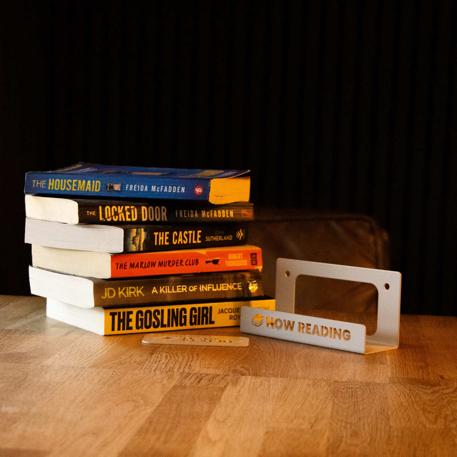 Okunaii™ Chapter "Now Reading" Wall Mount Book Display Shelf + FREE Bookmark - Image 18