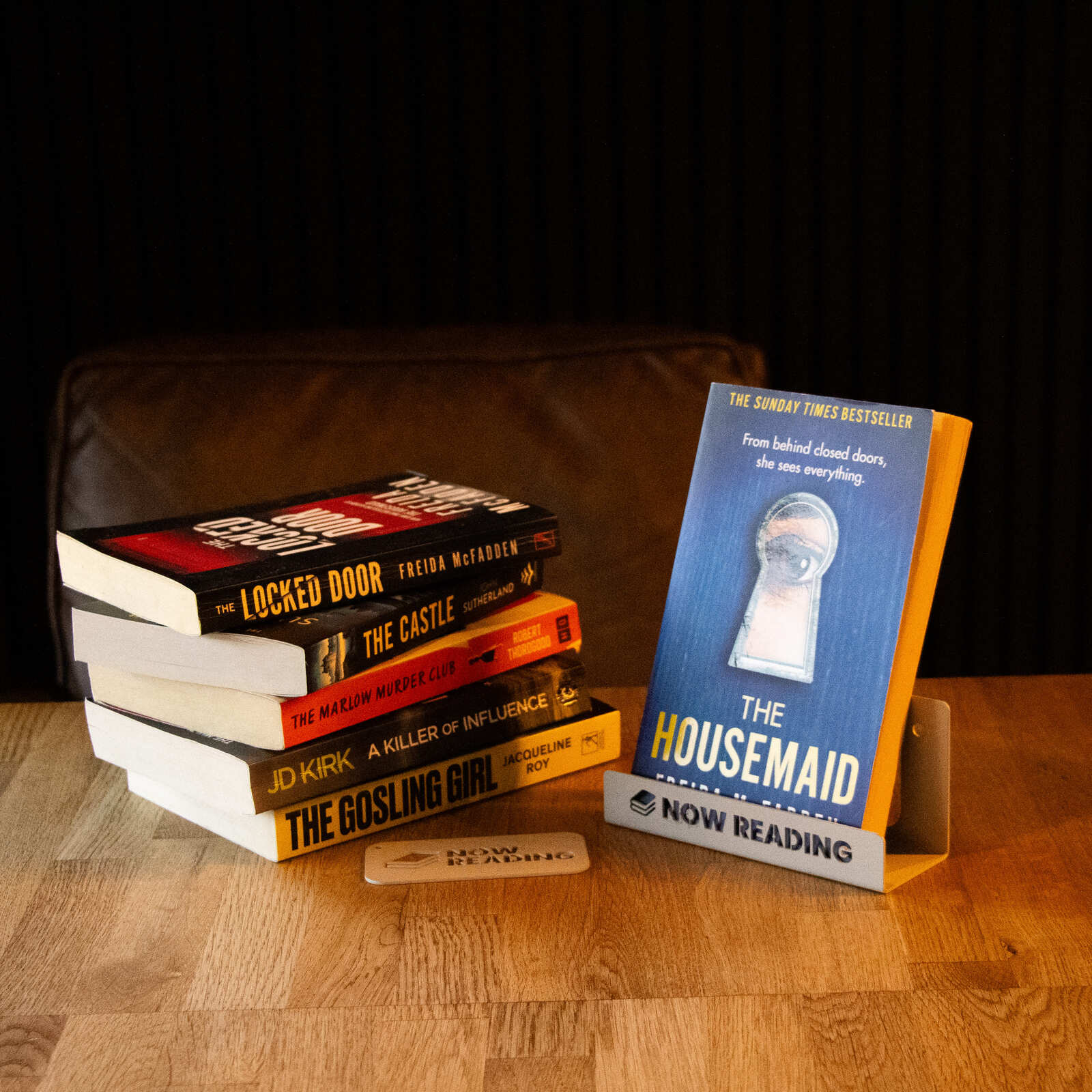 Okunaii™ Chapter "Now Reading" Wall Mount Book Display Shelf + FREE Bookmark - Image 19