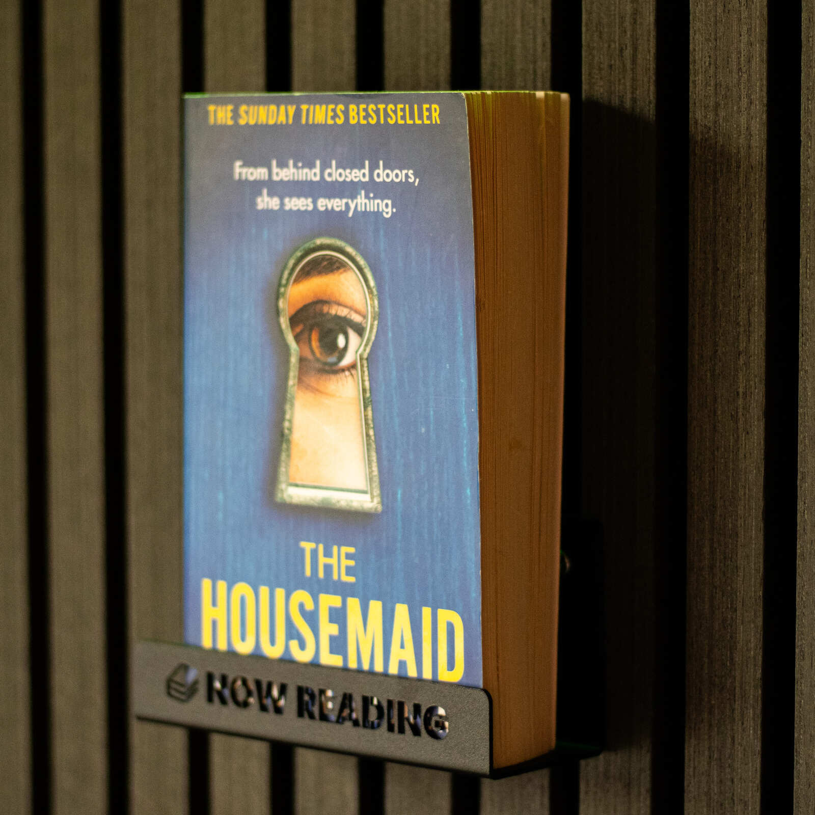 Okunaii™ Chapter "Now Reading" Wall Mount Book Display Shelf + FREE Bookmark - Image 20