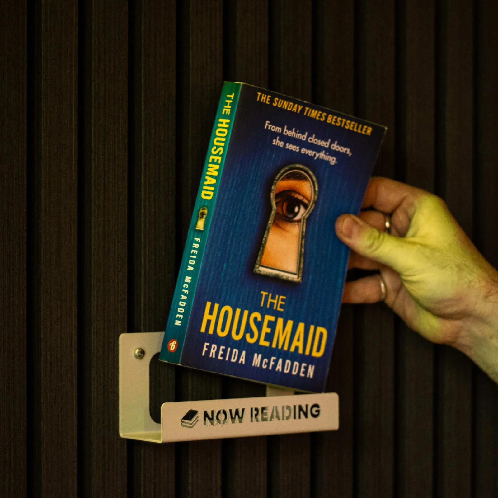 Okunaii™ Chapter "Now Reading" Wall Mount Book Display Shelf + FREE Bookmark - Image 7