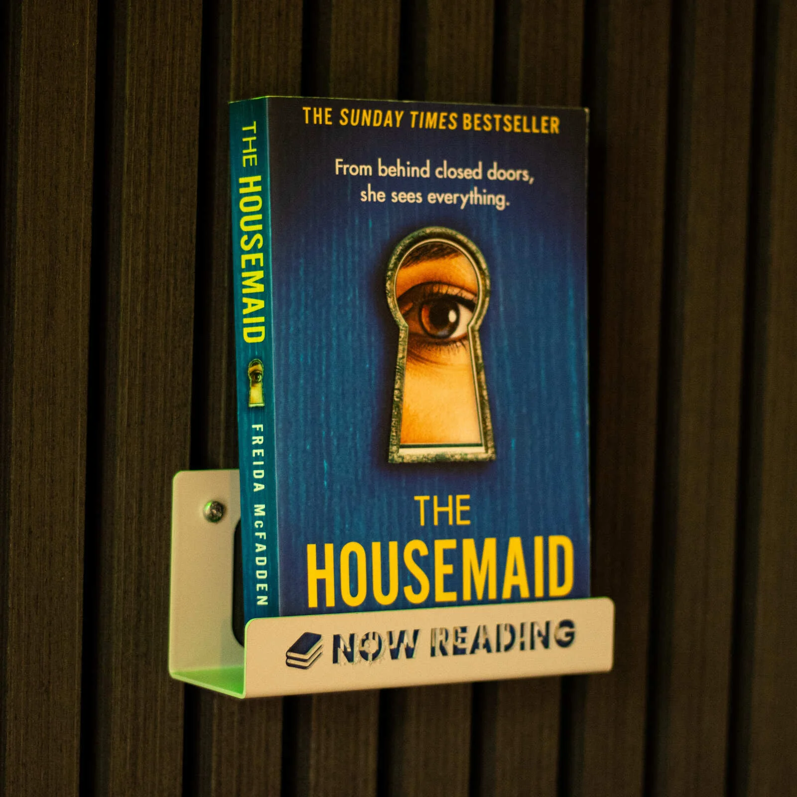 Okunaii™ Chapter "Now Reading" Wall Mount Book Display Shelf + FREE Bookmark - Image 8