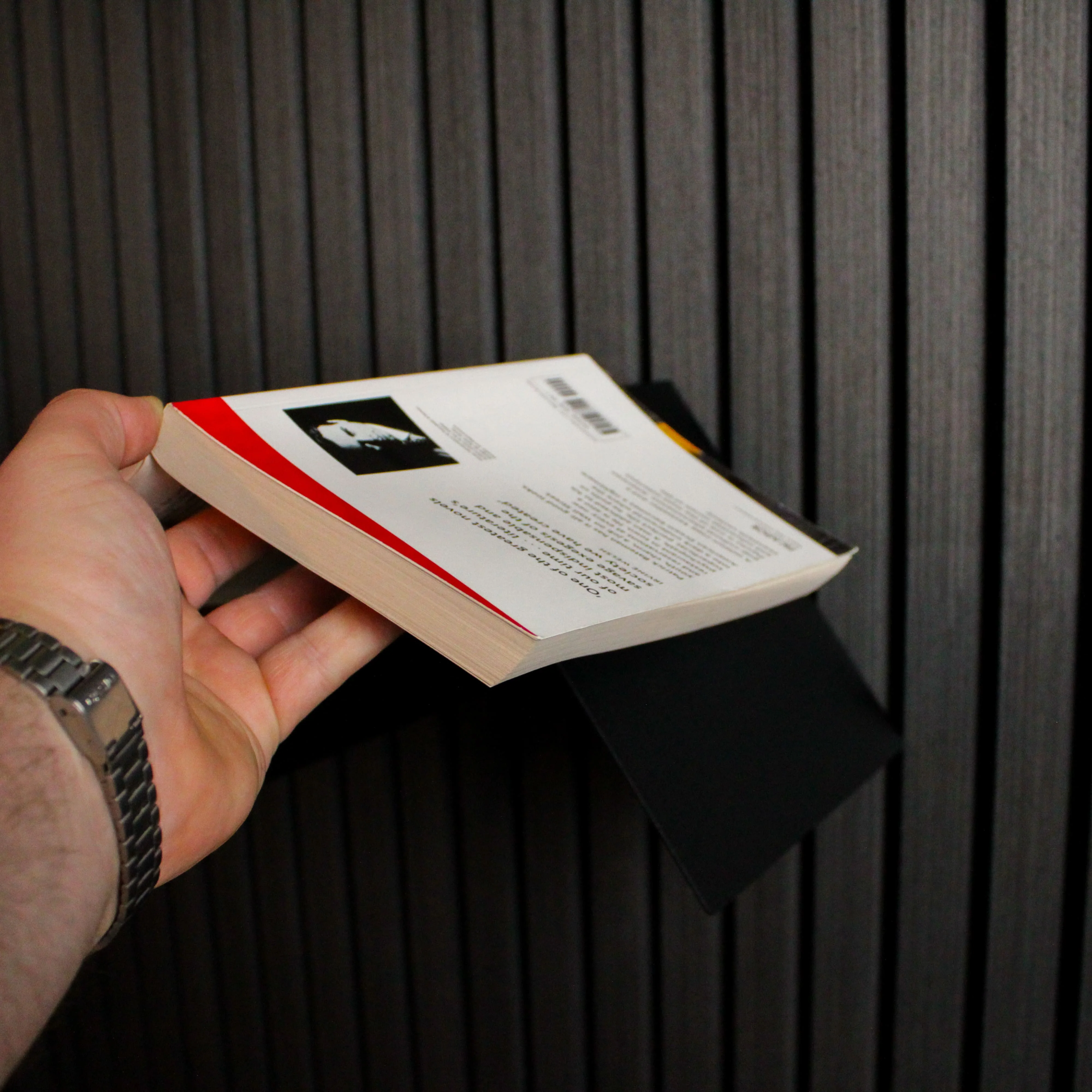 Okunaii™ Chapter Wall Mount Triangular Book Rest & Shelf (2 Sizes Available) - Image 12