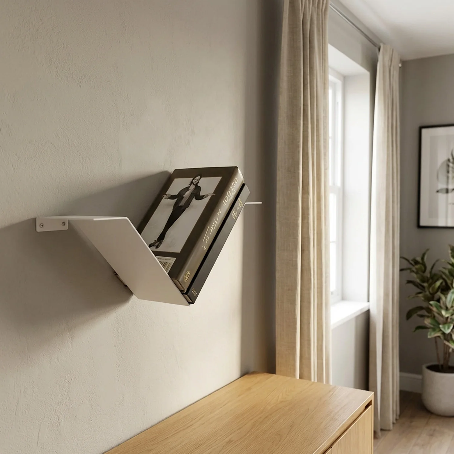 Okunaii™ Chapter Wall Mount Floating V-Shaped Book Shelf - Image 5