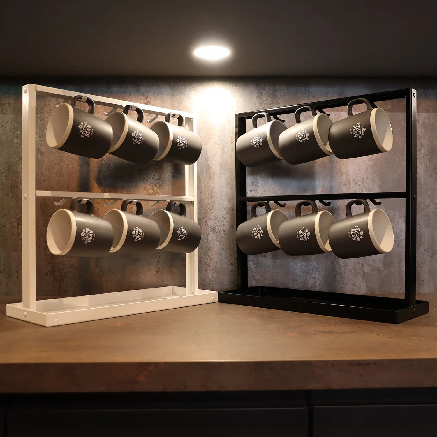 Okunaii™ Freestanding Coffee Mug Hanging Rack Stand (12 Cup Capacity) - Image 4