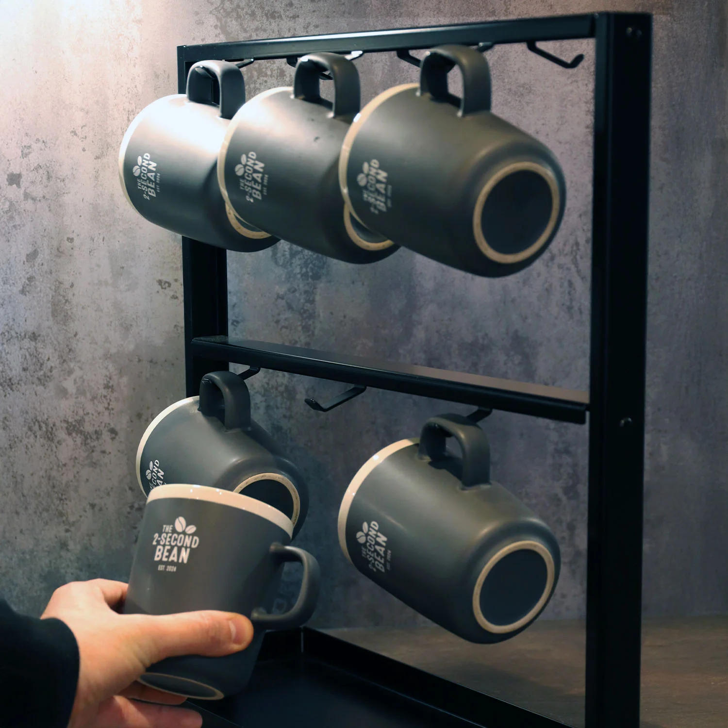 Okunaii™ Freestanding Coffee Mug Hanging Rack Stand (12 Cup Capacity) - Image 5