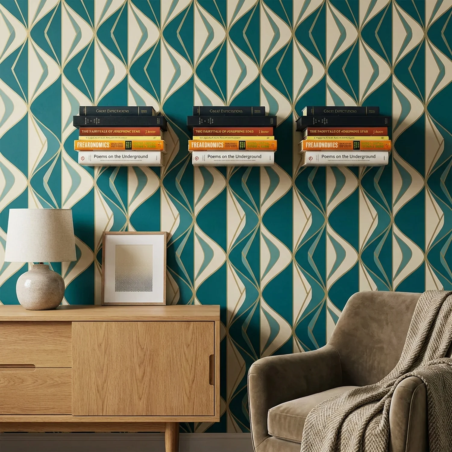 Okunaii™ Chapter Heavy-Duty Floating Book Shelf - Image 4