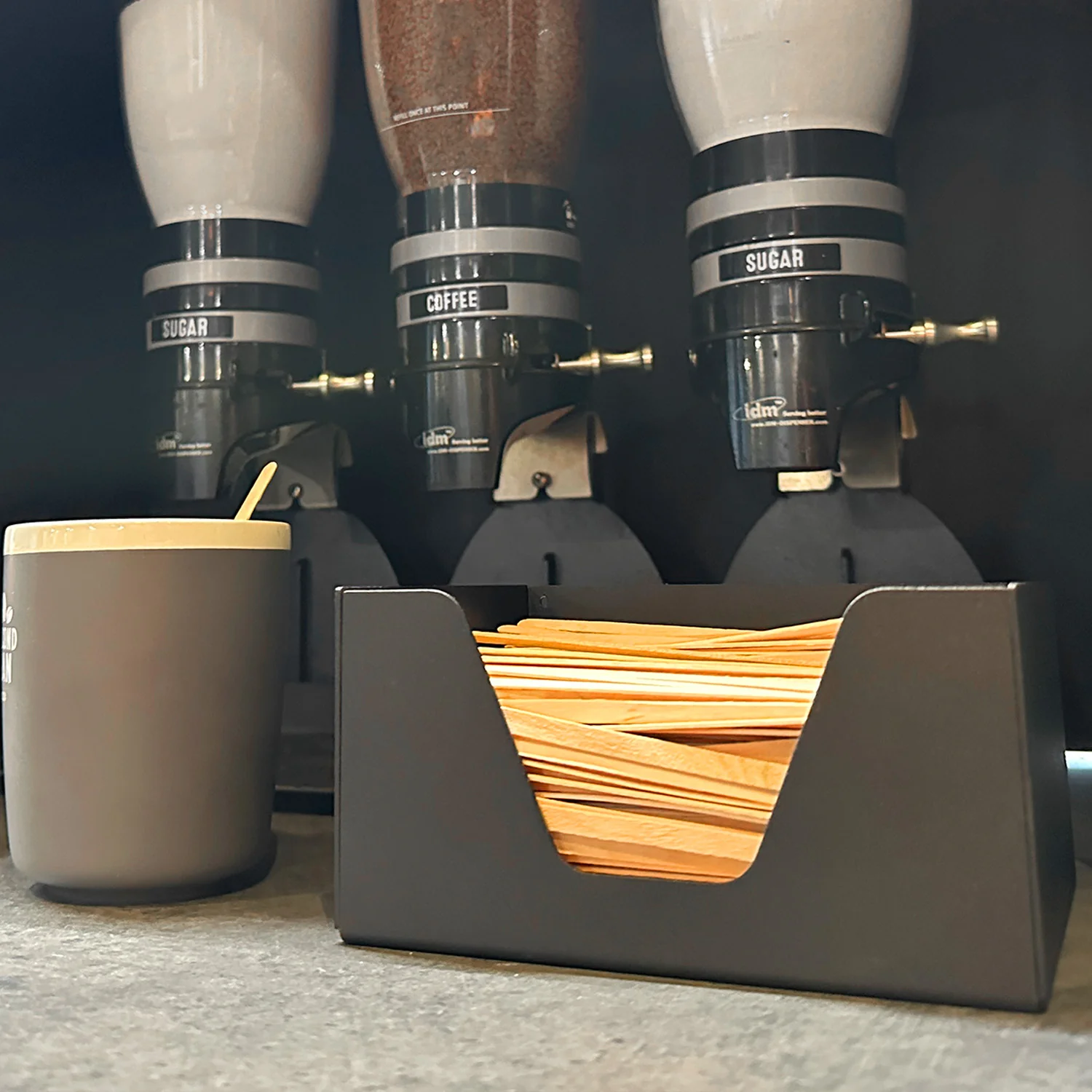 Okunaii™ Tabletop Coffee Stirrer & Stir Stick Holder - Image 6