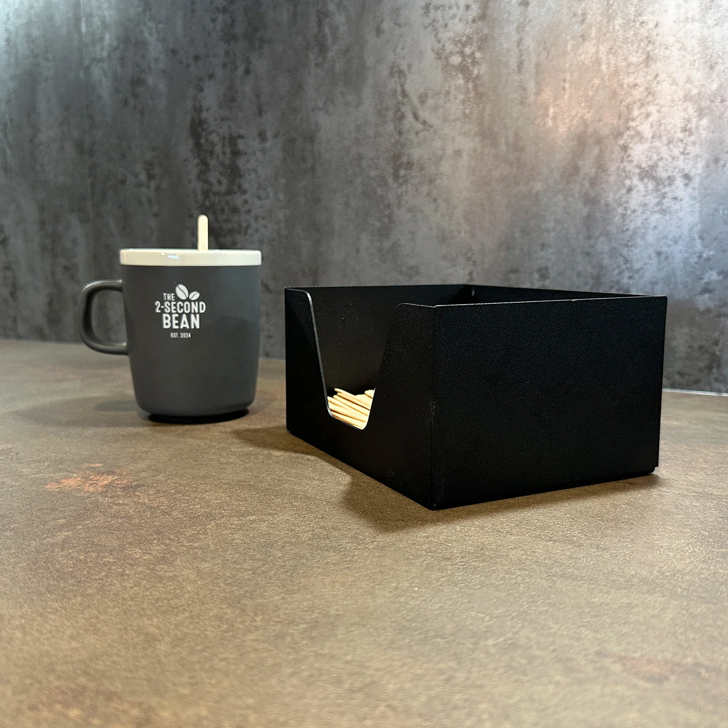 Okunaii™ Tabletop Coffee Stirrer & Stir Stick Holder - Image 8