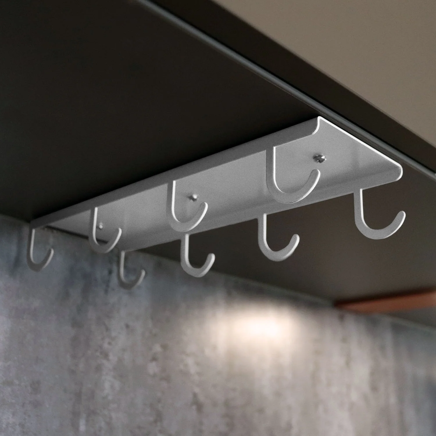 Okunaii™ Under-Cupboard Mount Coffee Mug Hanging Holder (8 Mug Capacity) - Image 6