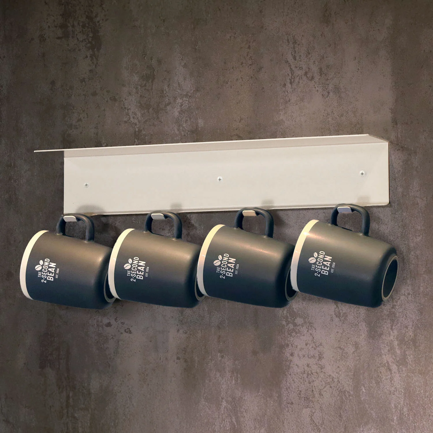 Okunaii™ Wall Mount Coffee Mug Hanging Holder & Shelf Storage Unit - Image 6