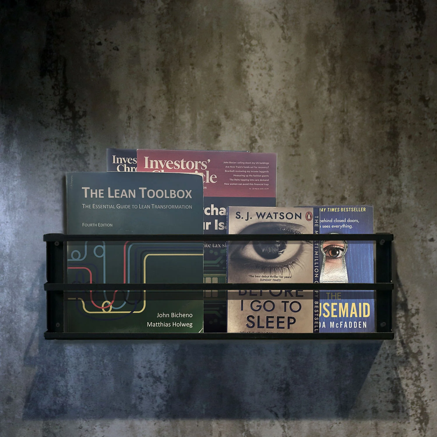 Okunaii™ Chapter Wall Mount Magazine Rack & Storage Organiser - Image 3