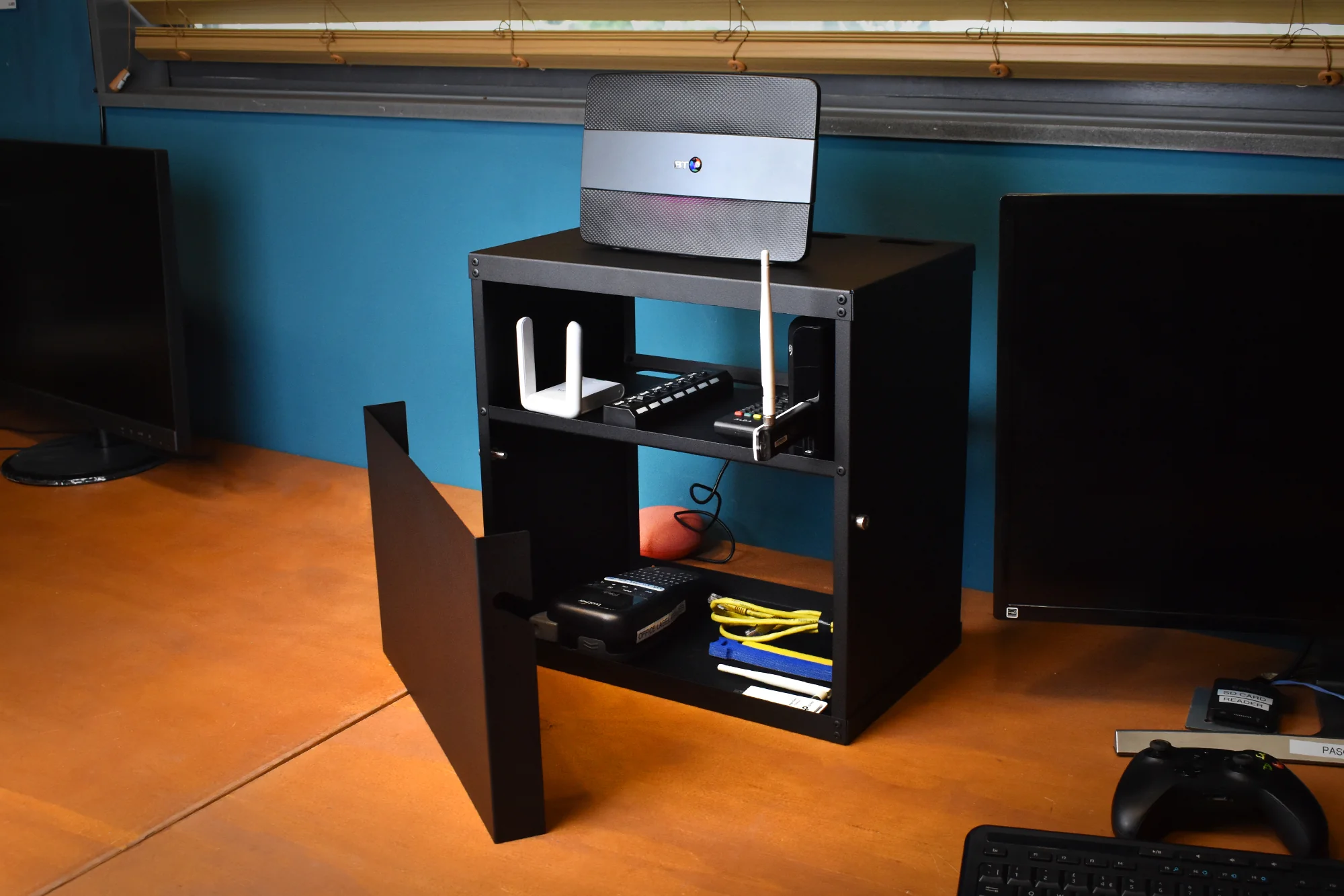 Okunaii™ Wi-Fi Router & Computer Supplies Wall Mount Cabinet - Image 7