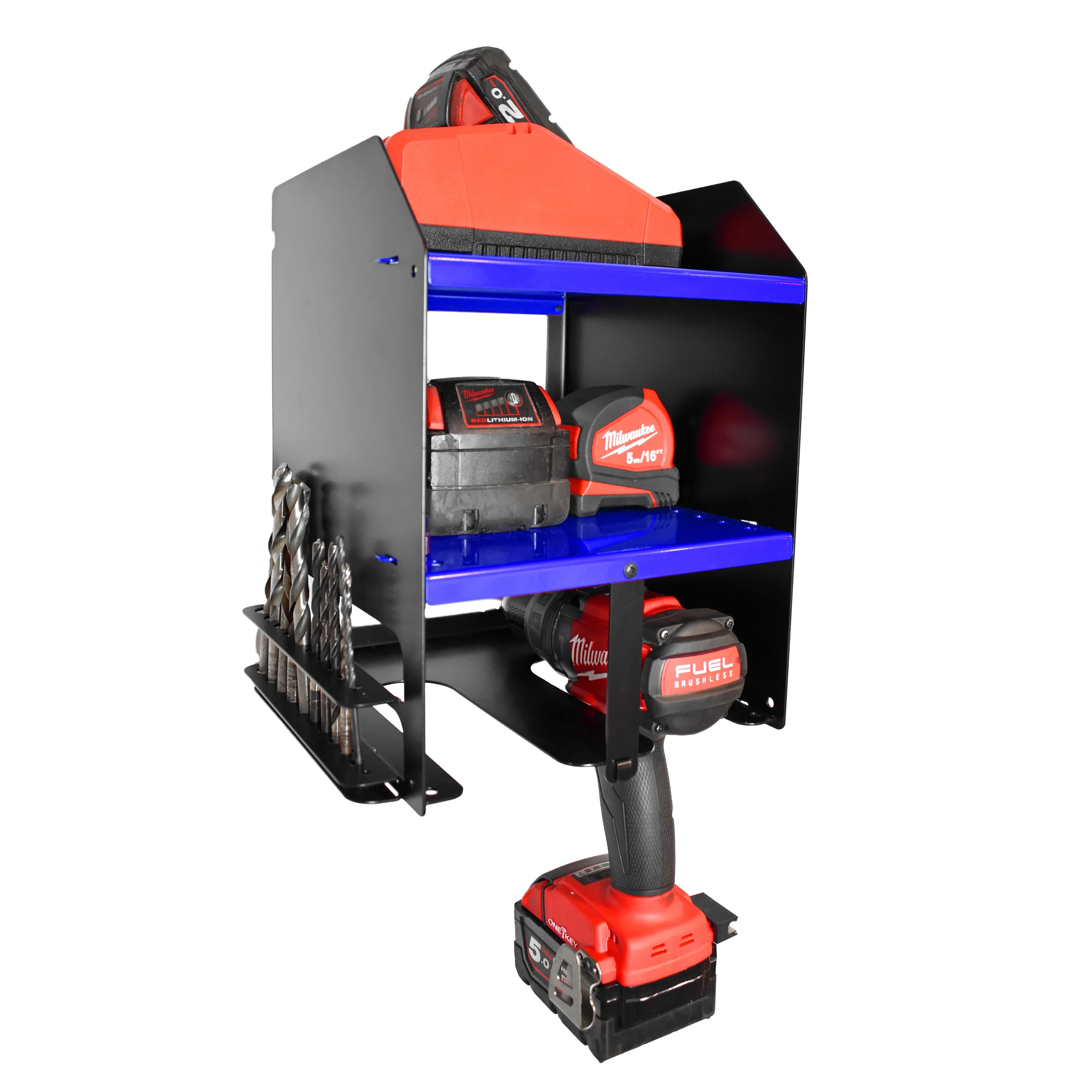 MegaMaxx UK™ Drill Storage Shelf (2 Tool Slot) - Image 17