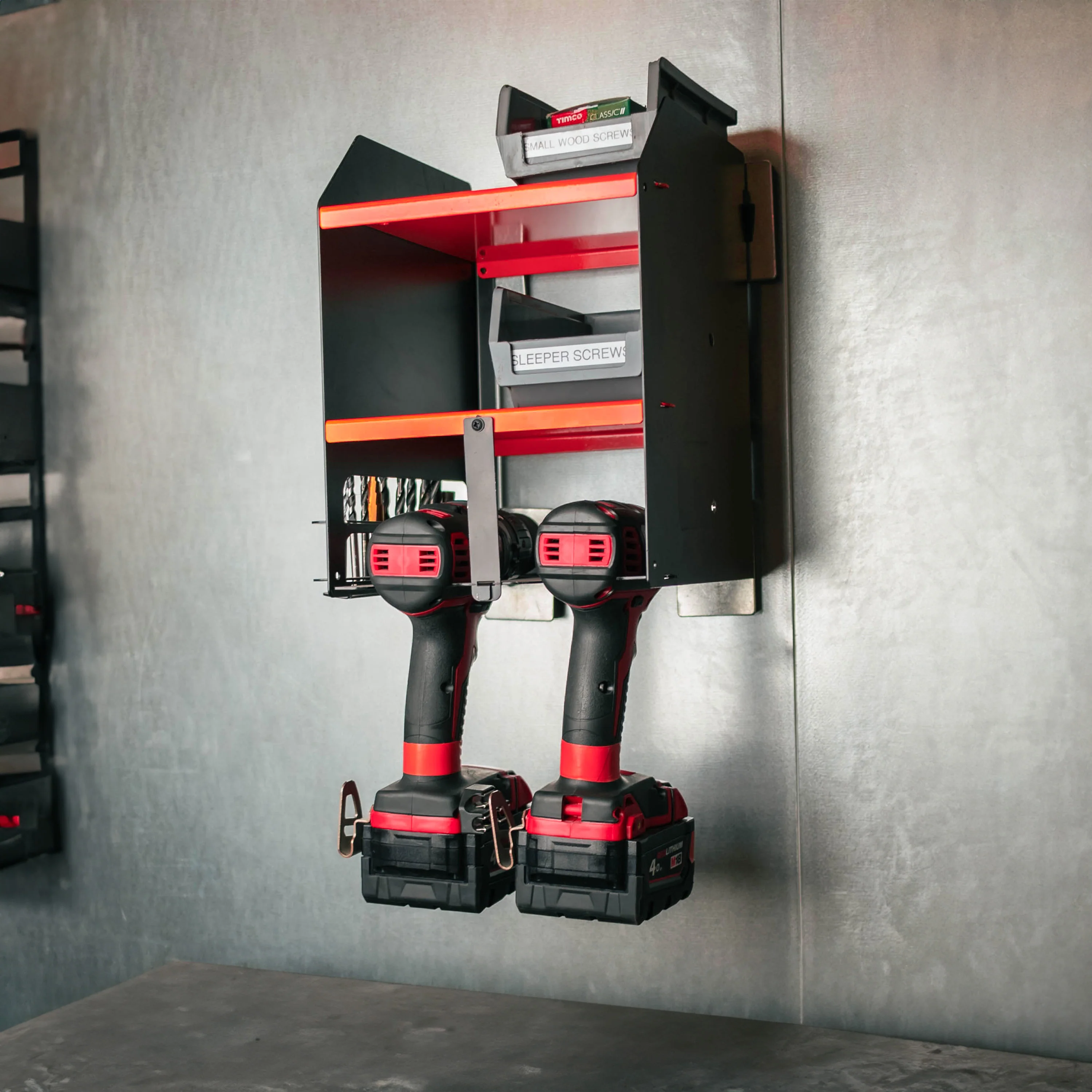 MegaMaxx UK™ Drill Storage Shelf (2 Tool Slot) - Image 4