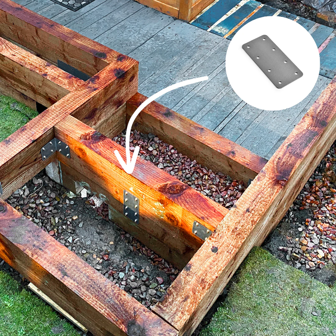 Standard Railway Sleeper Straight Flat Brackets - Image 3