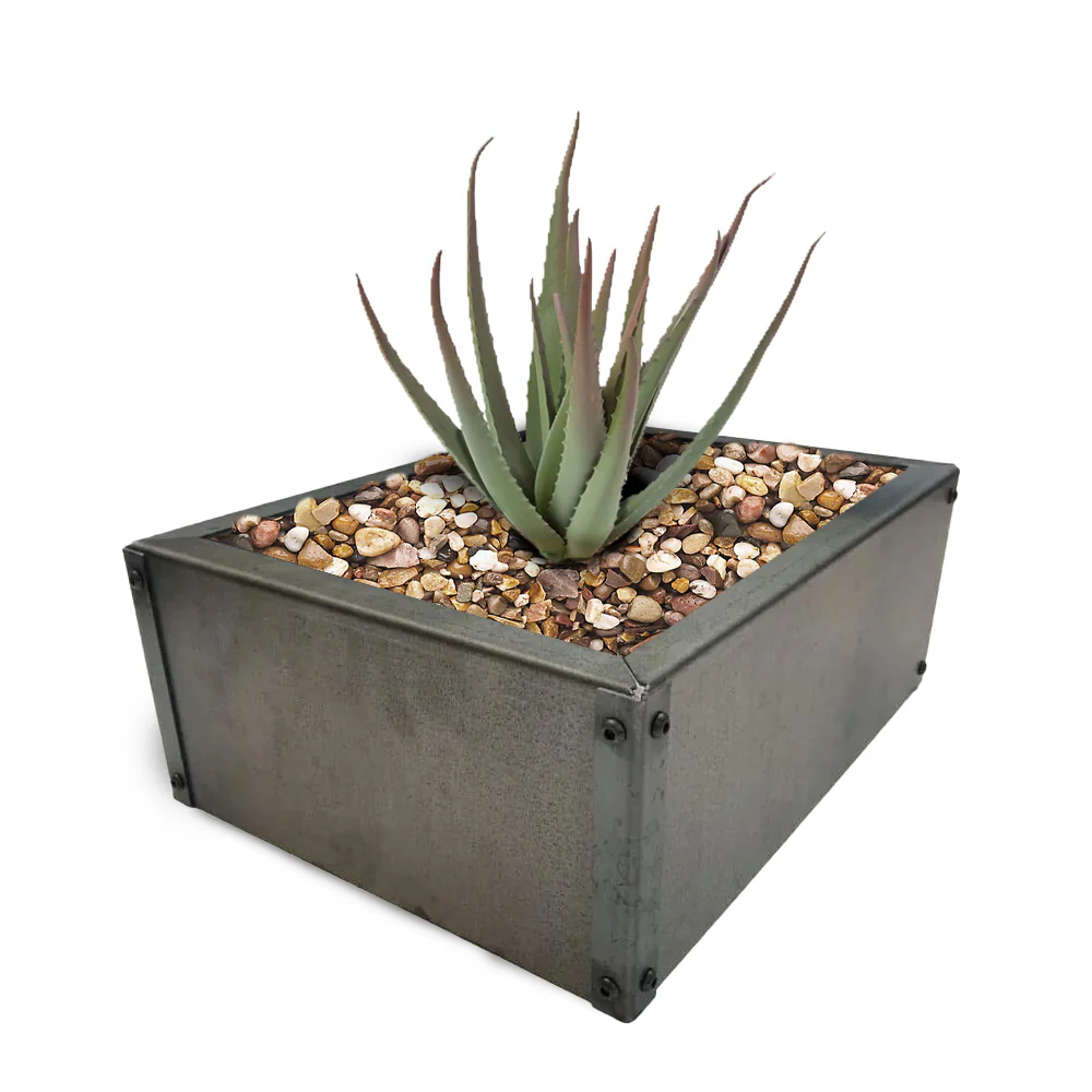 Rectangular Rustic Steel Flat Pack Garden Planter - Image 11